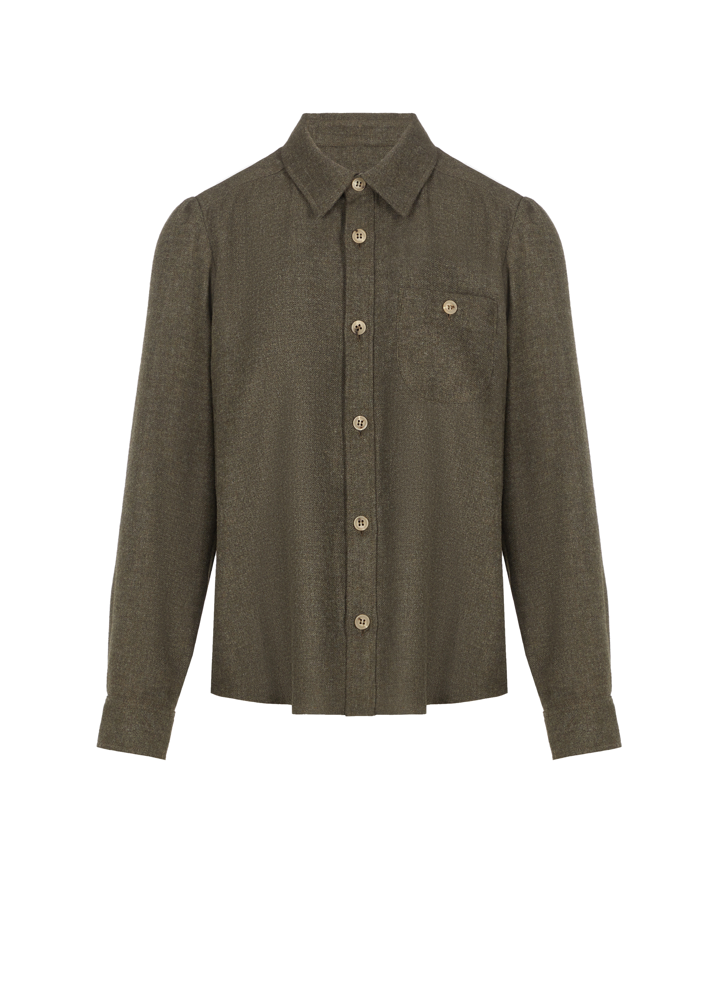 Chemise en laine mélangée