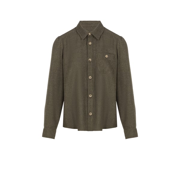 Chemise en laine mélangée