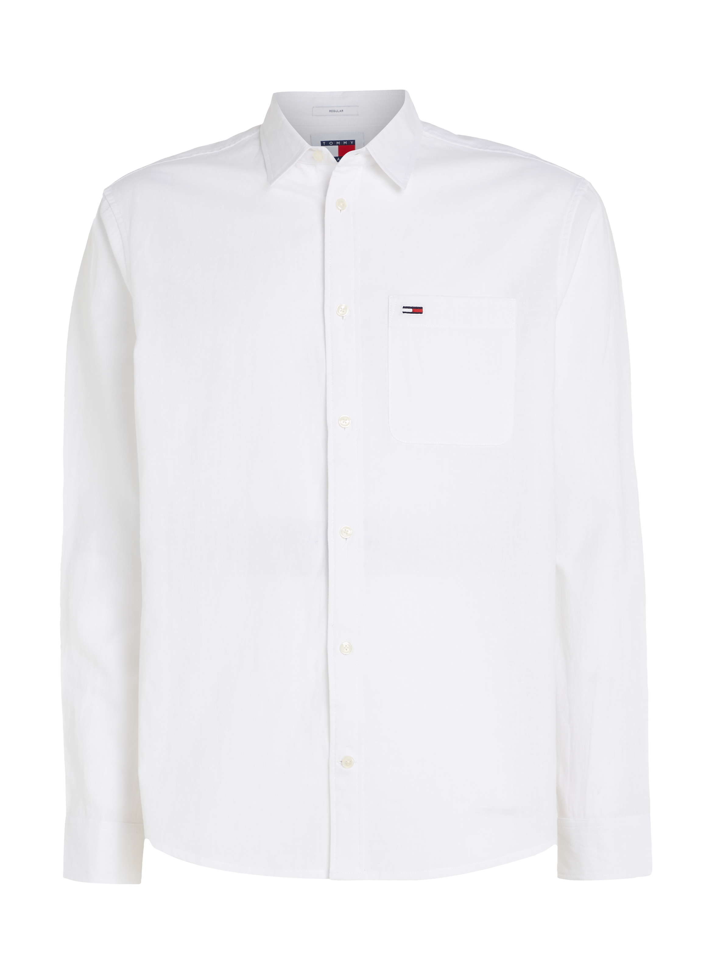 Cotton and linen shirt TOMMY HILFIGER White