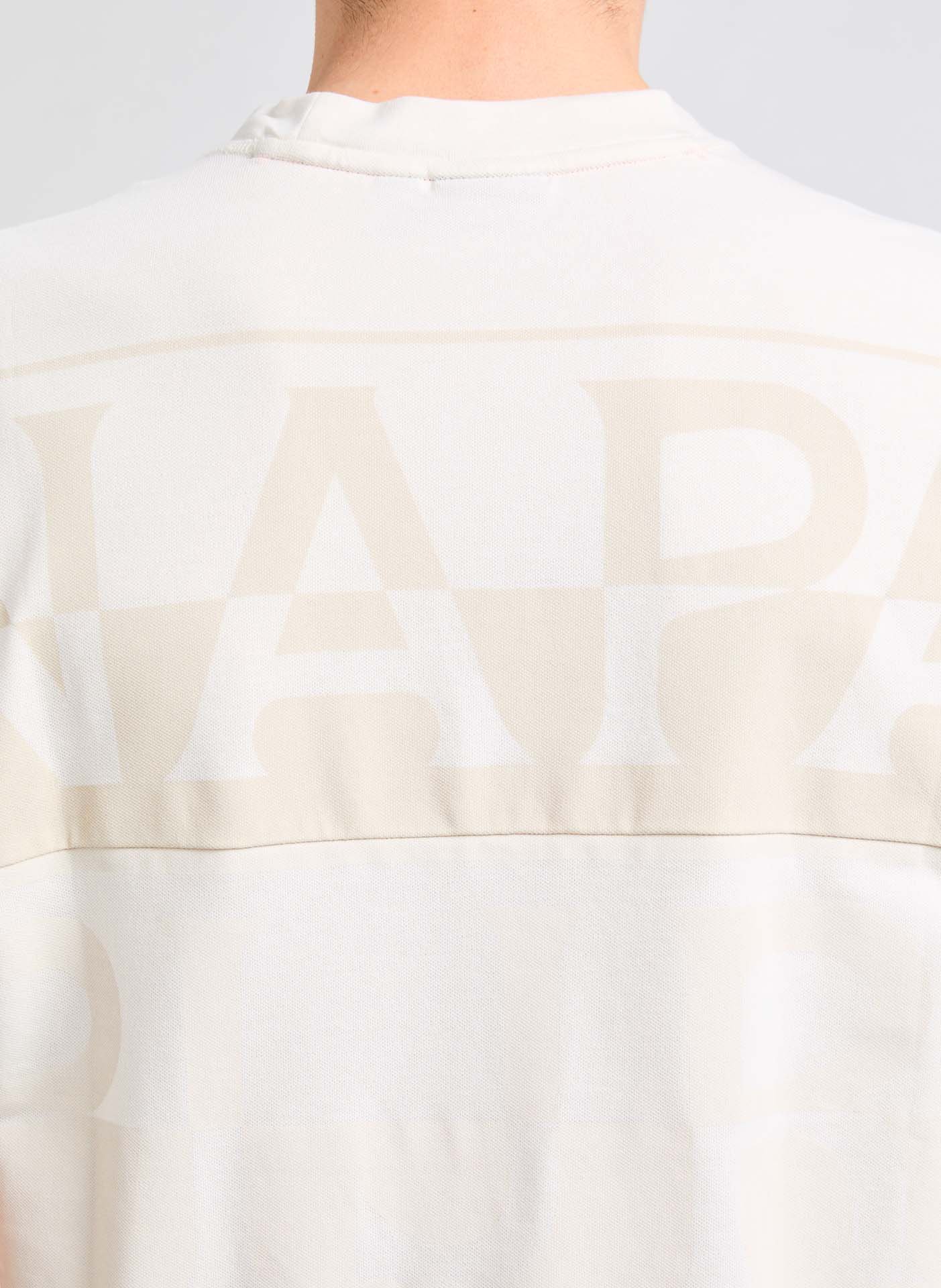 Biker-style cotton t-shirt NAPAPIJRI White