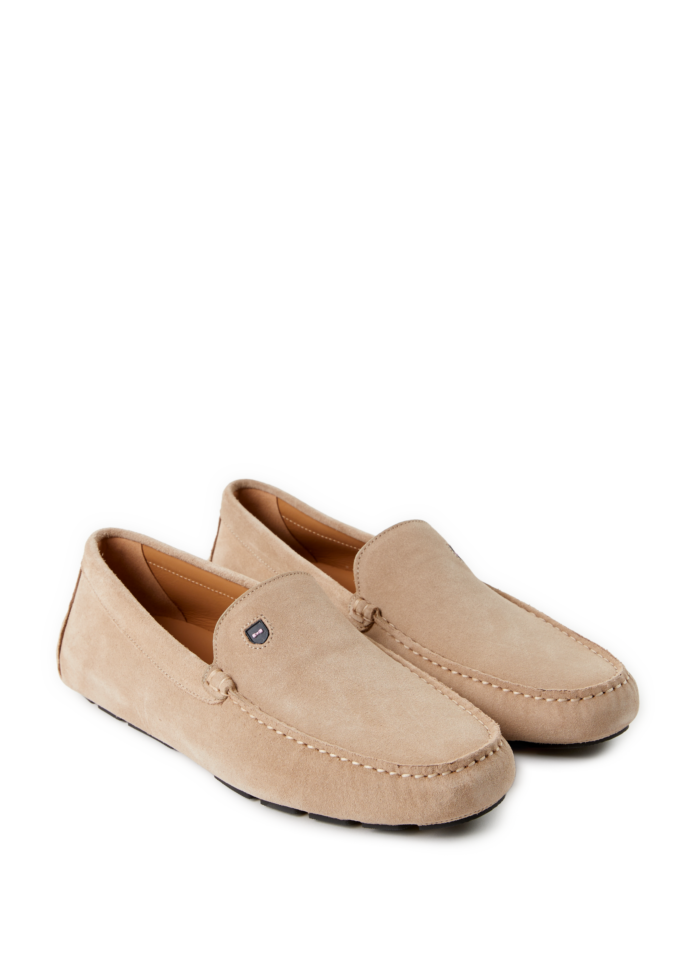 Cowhide leather moccasins EDEN PARK Beige