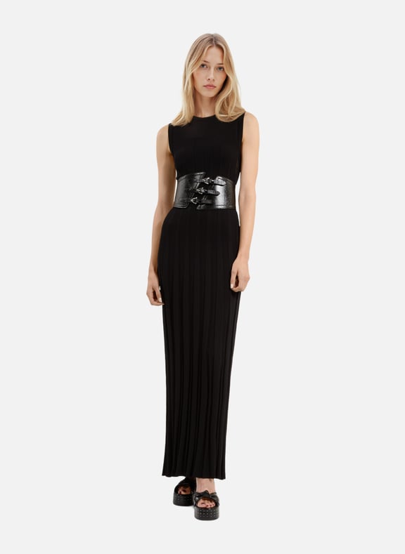 Robe longue en maille Noir by THE KOOPLES THE KOOPLES Robe longue en maille Noir