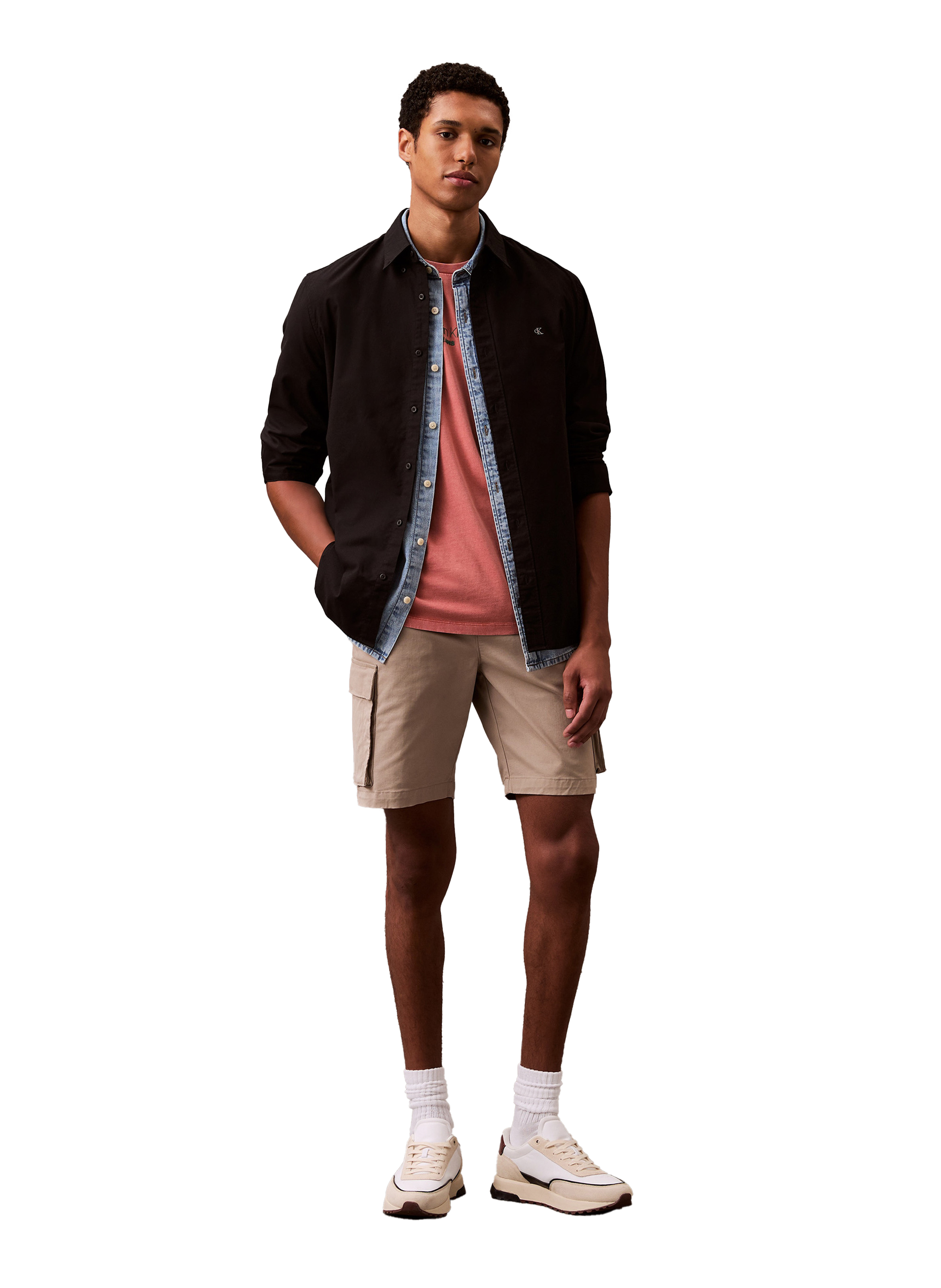 CALVIN KLEIN Cargo shorts Brown