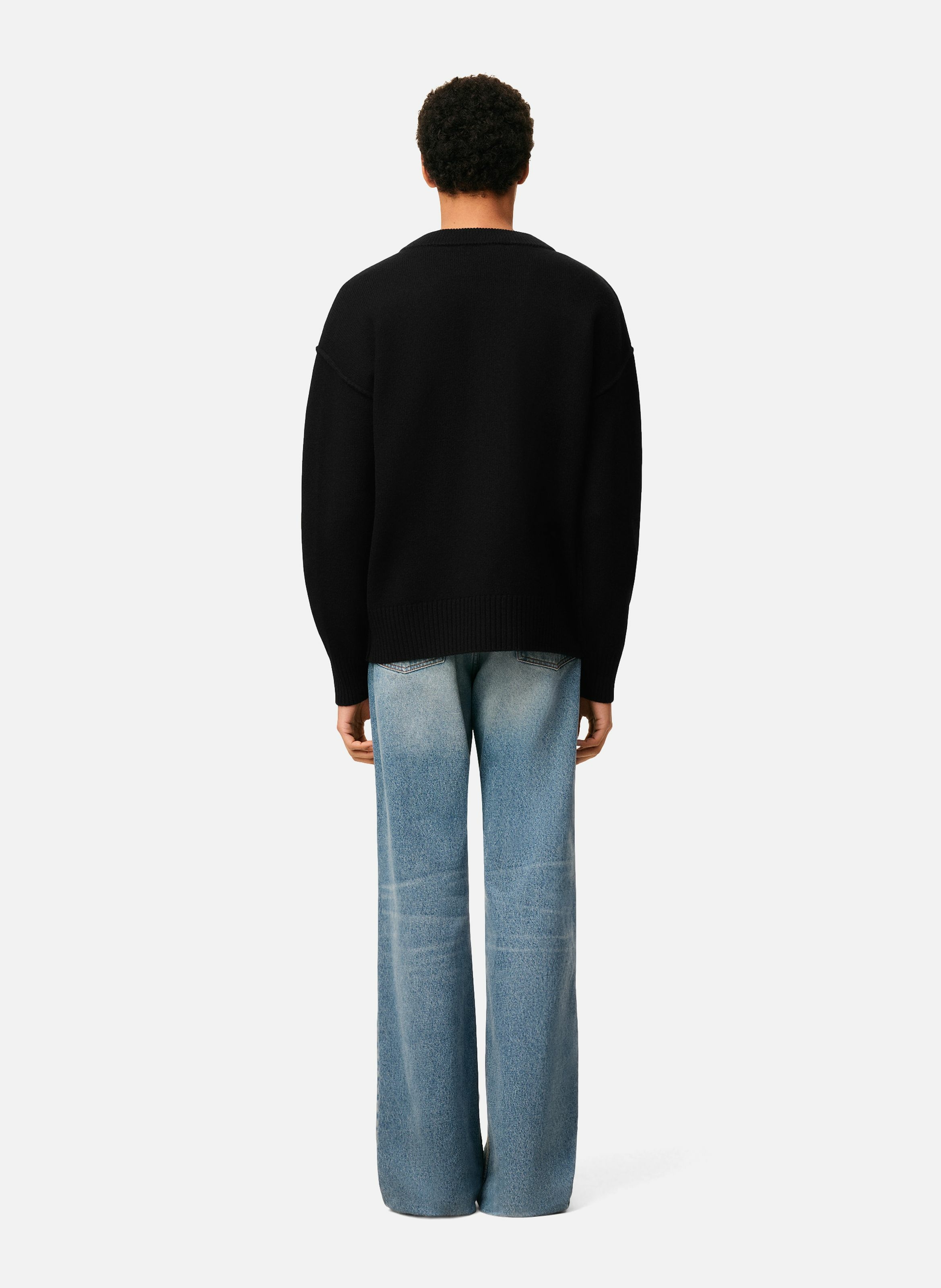 Cardigan ami de coeur en laine unisexe AMI PARIS Noir