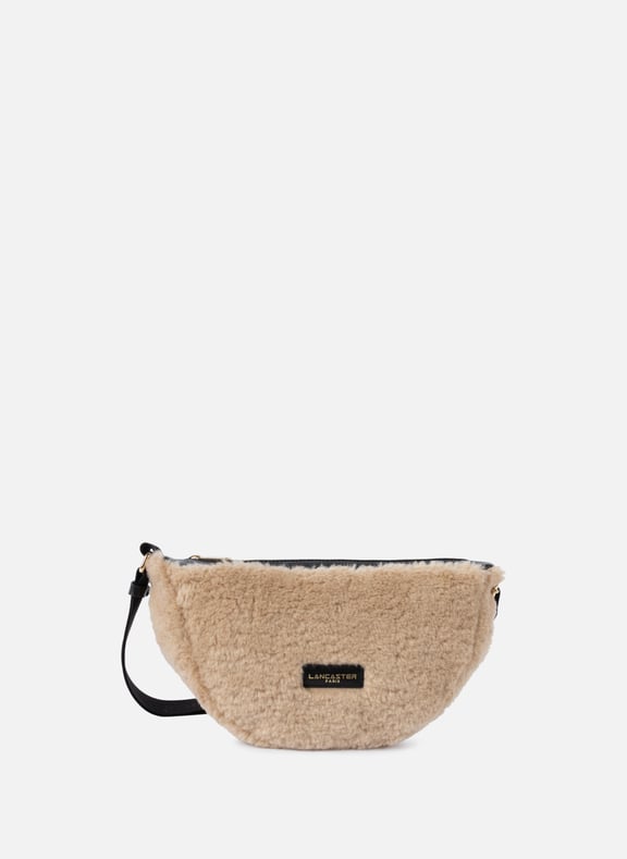 Sac banane - moumoute Beige by LANCASTER LANCASTER Sac banane - moumoute Beige
