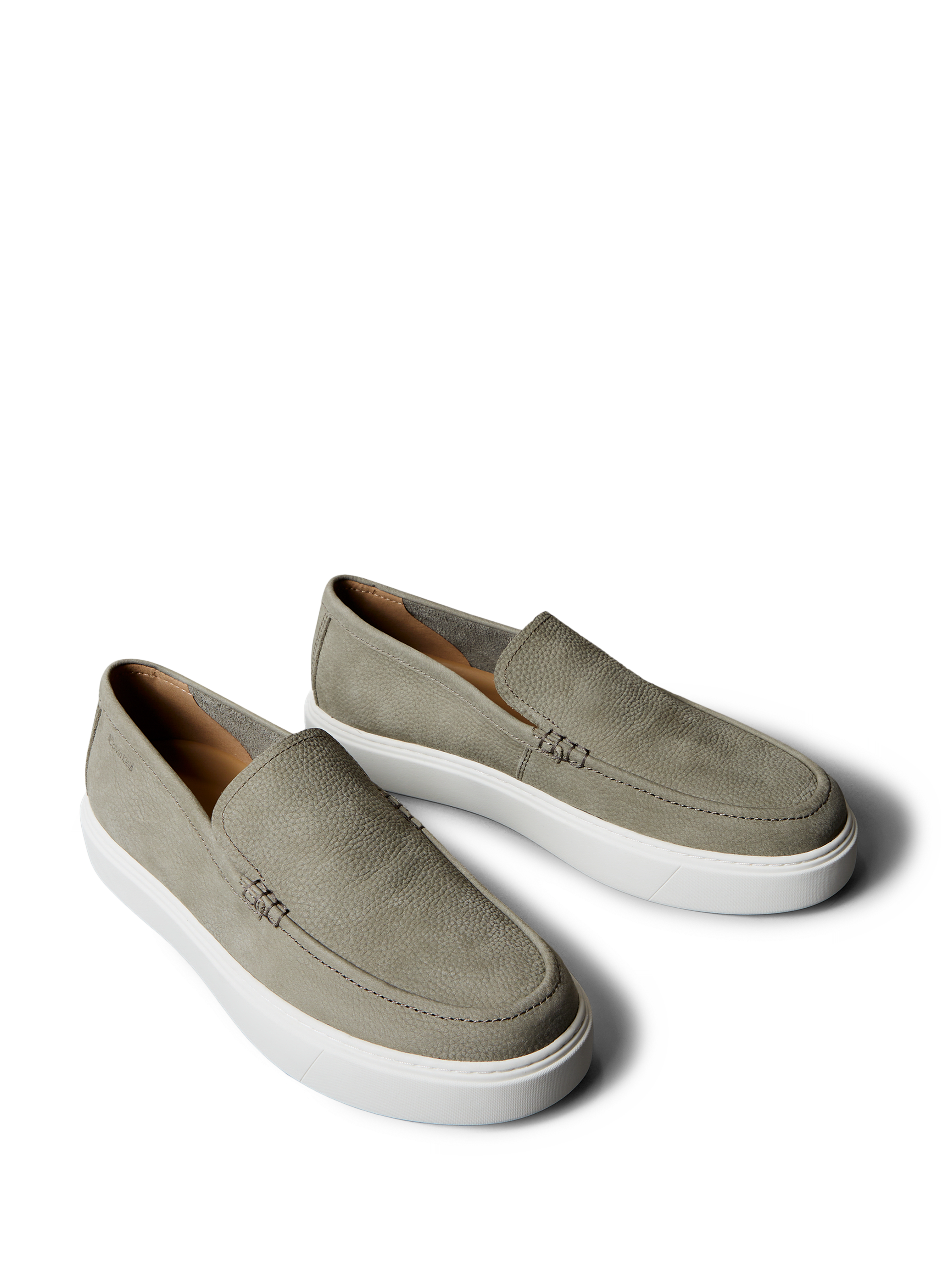 Calfskin leather loafers CALVIN KLEIN Green