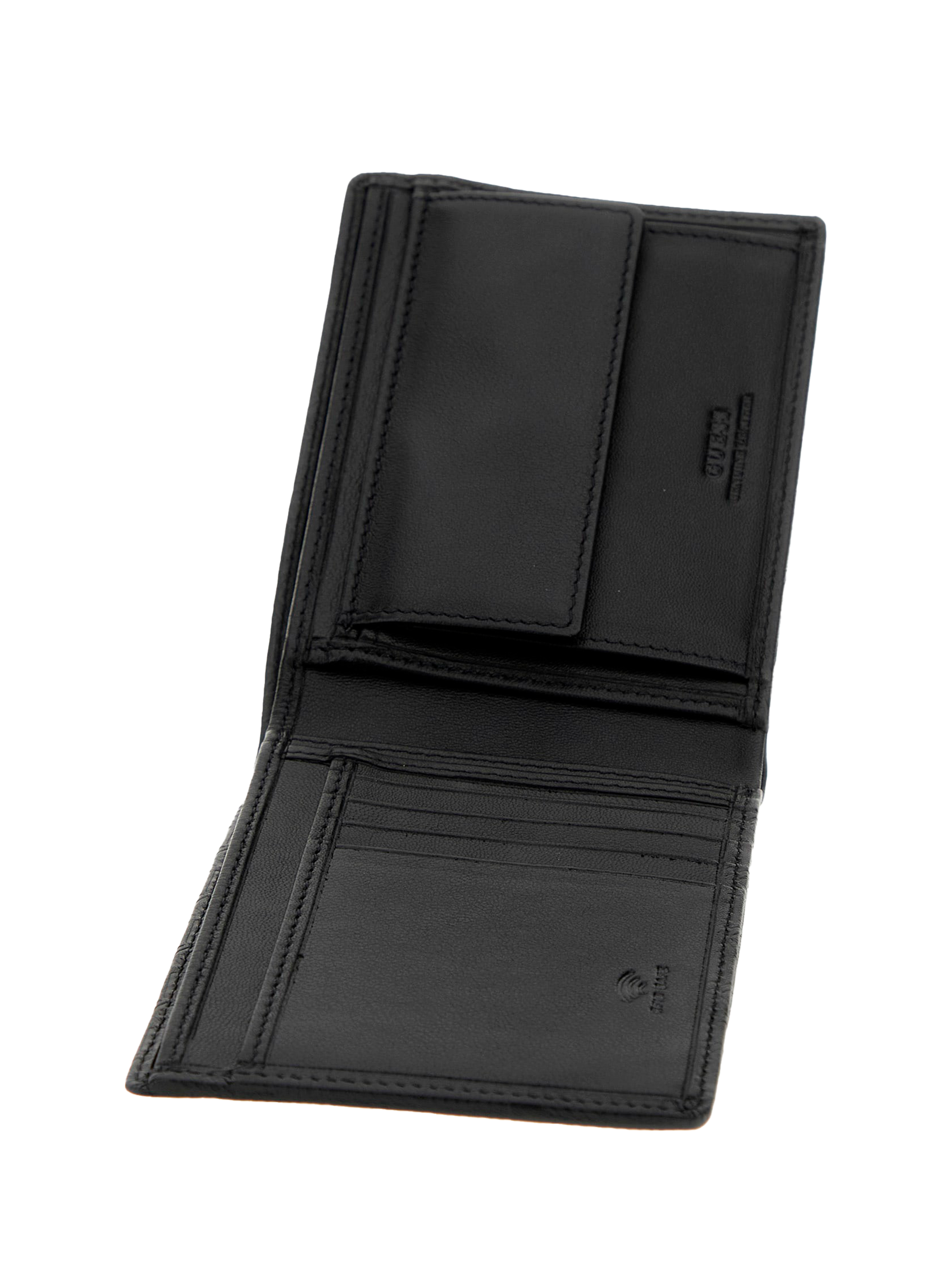 Portefeuille en cuir GUESS Noir