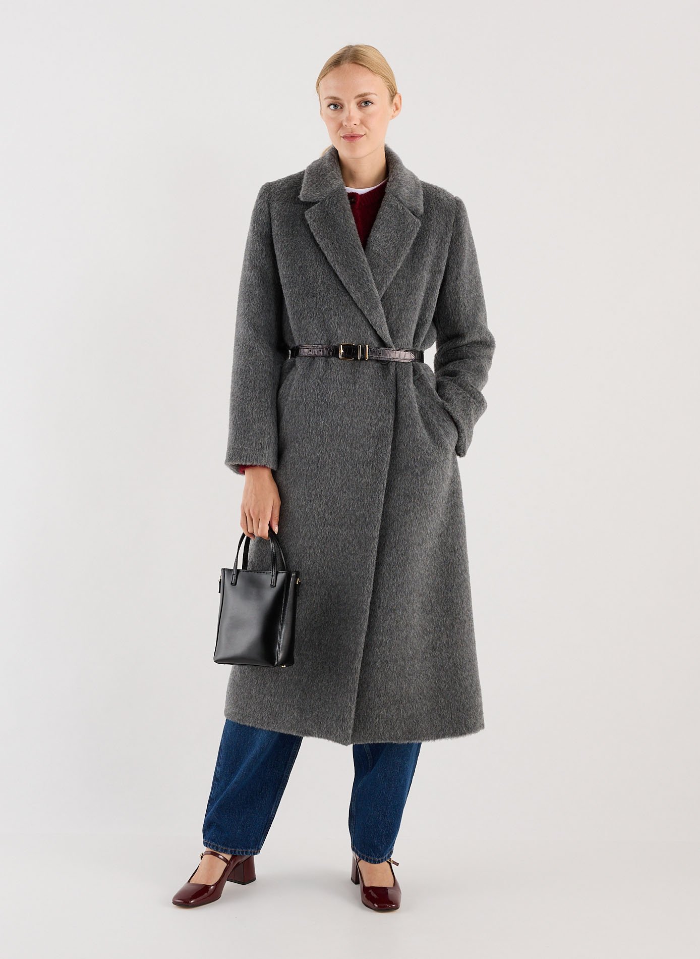 Manteau en laine SAISON 1865 Gris