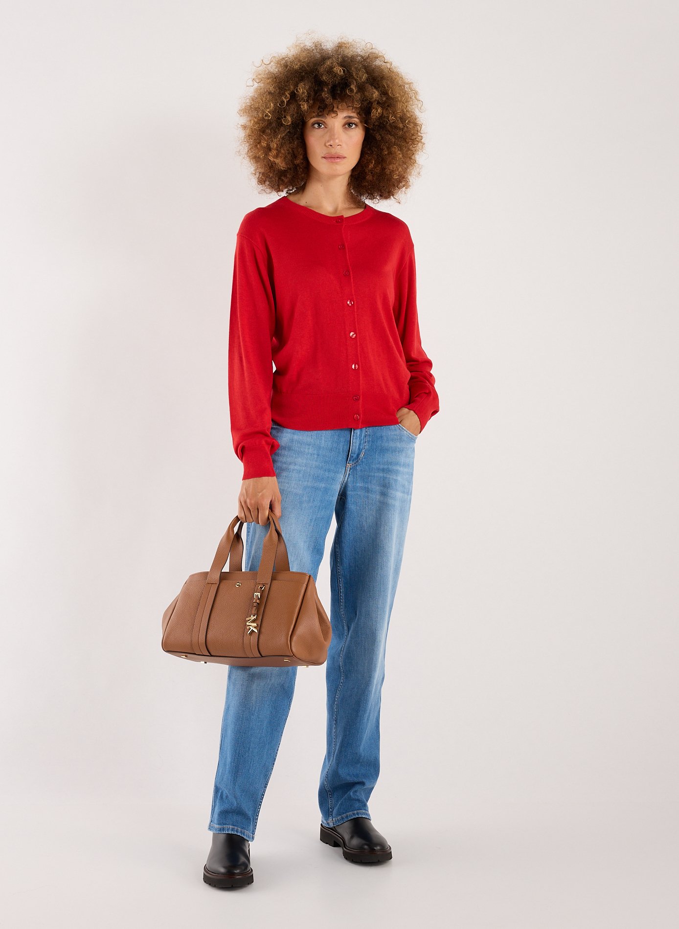 Romee leather handbag MICHAEL KORS Brown