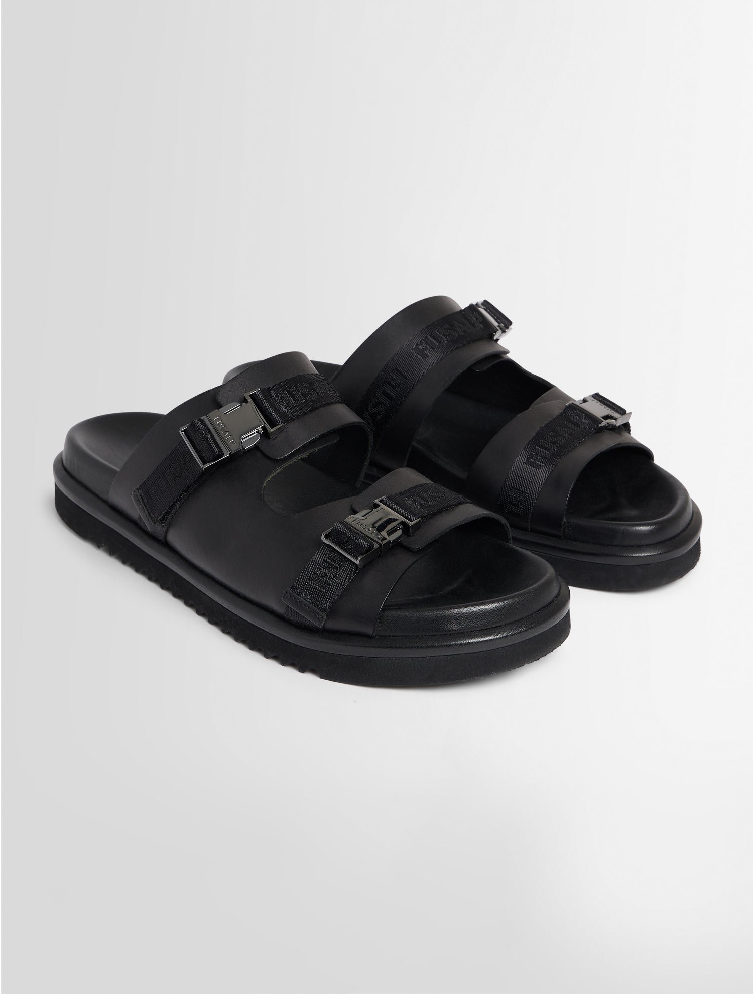 Sandales m cuir de vache FUSALP Noir