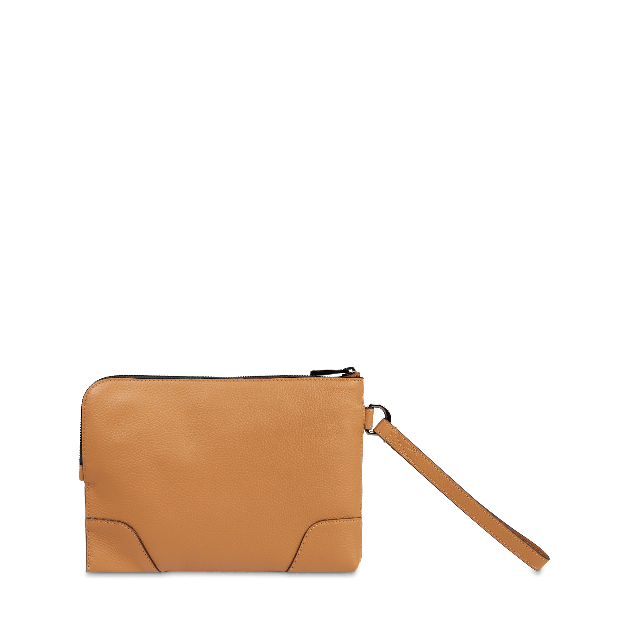 Pochette zippée s charlie de lancel en cuir LANCEL Marron