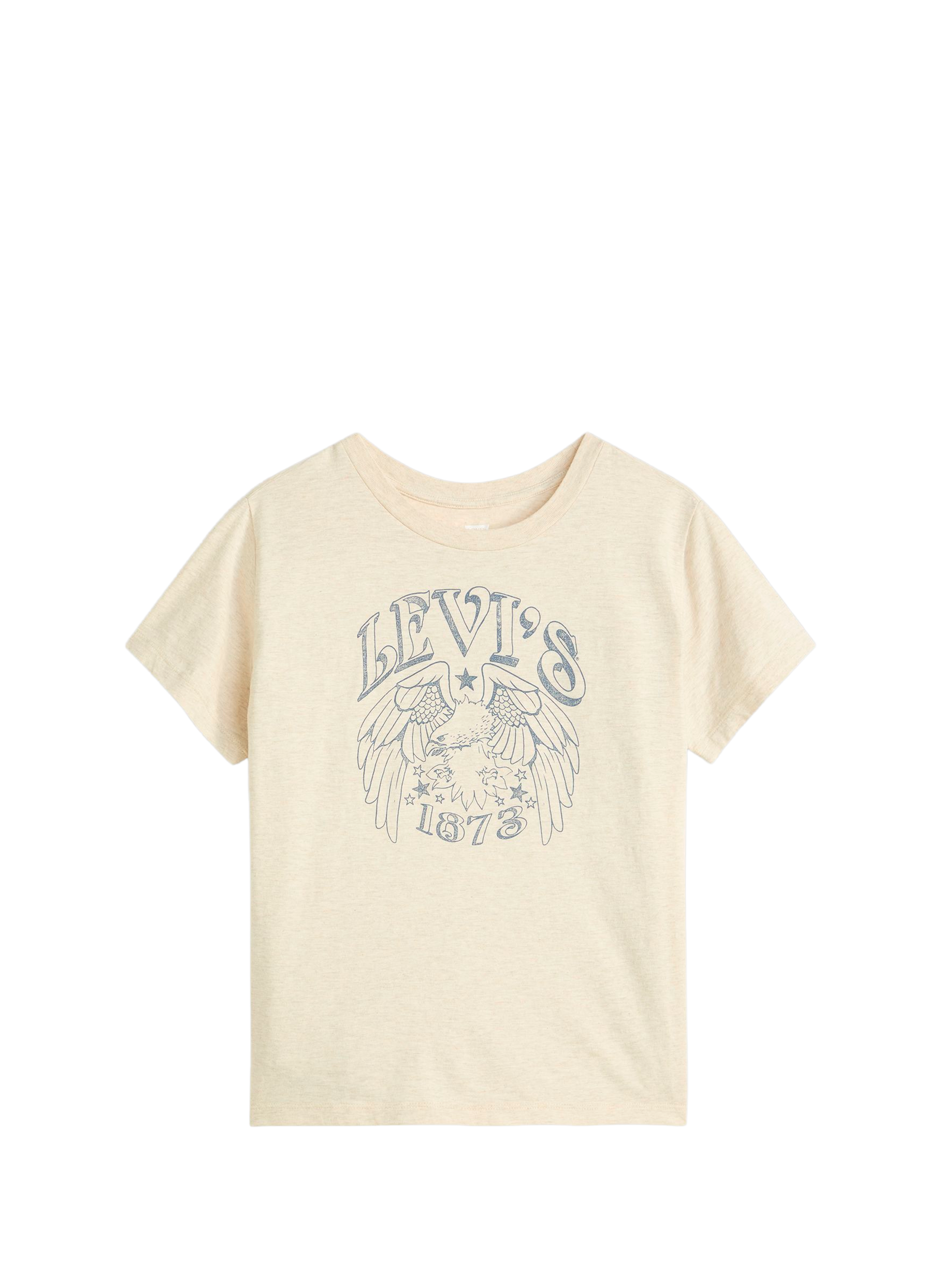 T-shirt imprimé en coton LEVI'S Beige