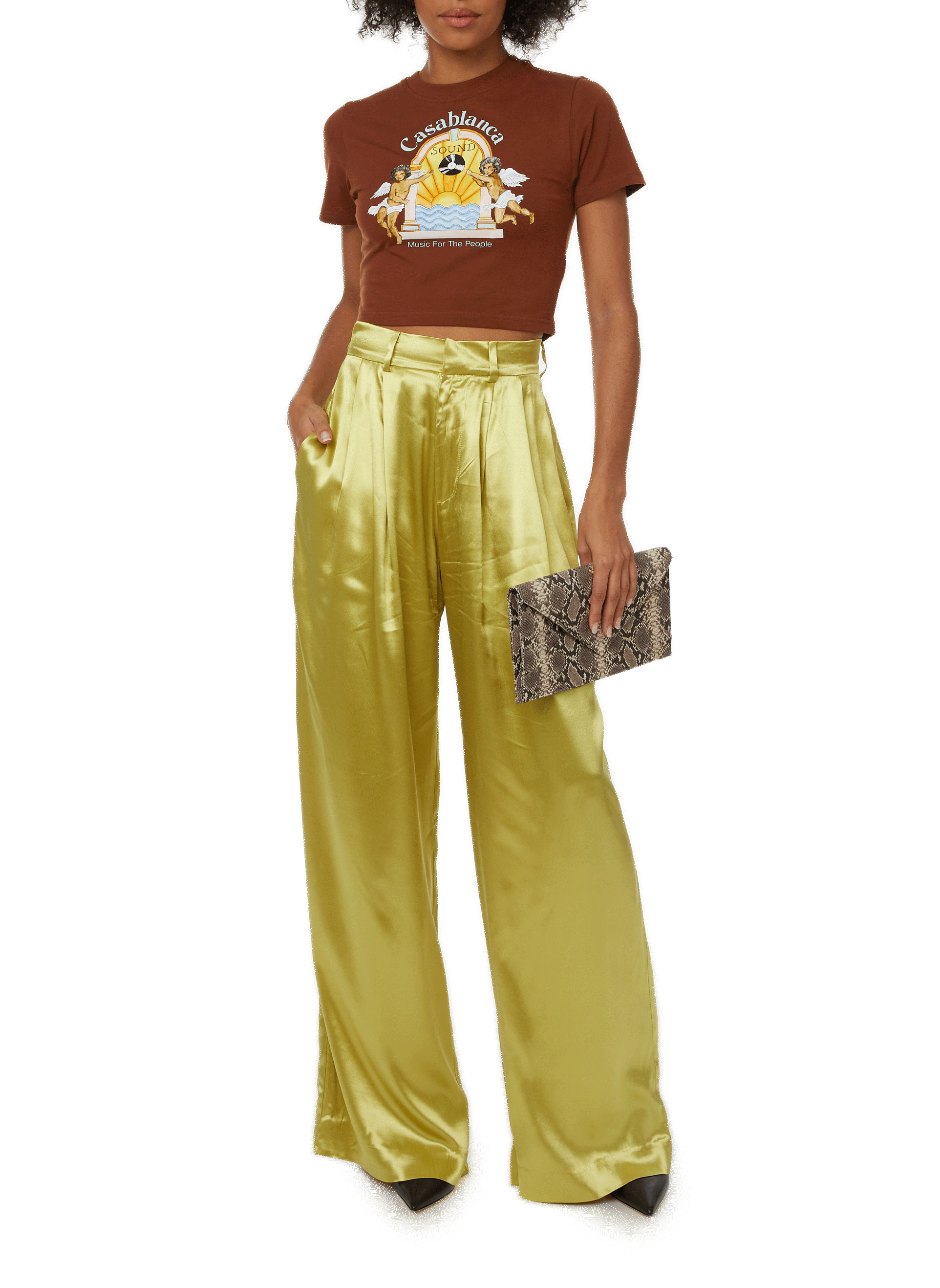 Pochette à imprimé en cuir SAISON 1865 Multicolore