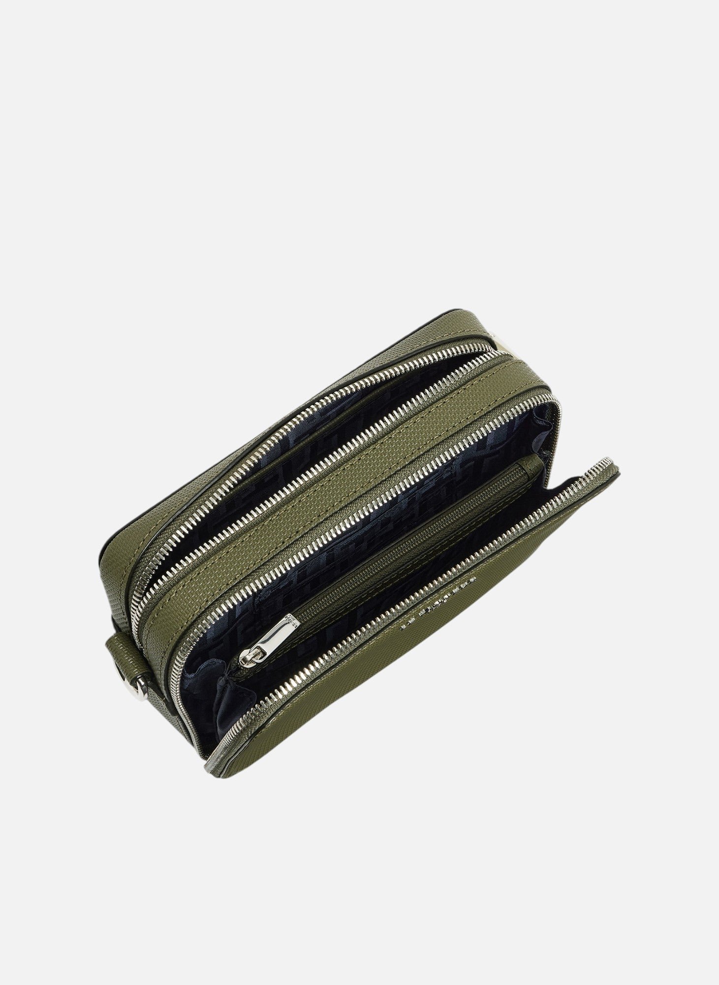 Petite sacoche 2 compartiments emile en cuir signature t LE TANNEUR Vert