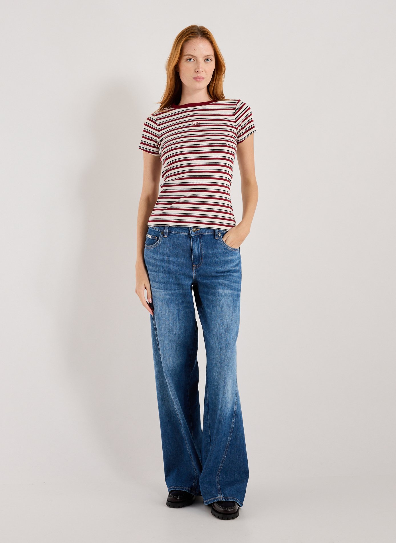 Striped T-shirt GUESS Red