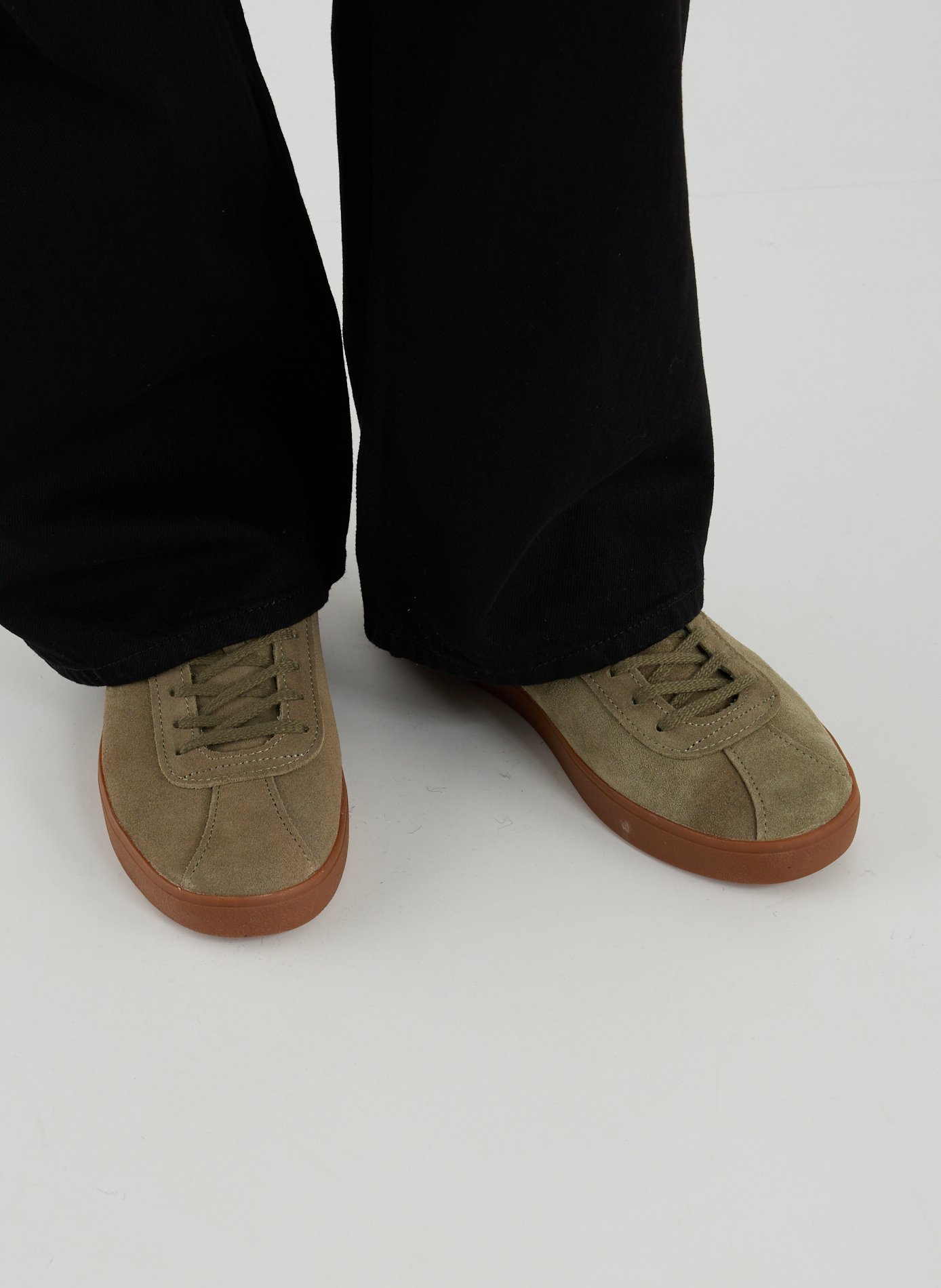 Leather sneakers LACOSTE Khaki