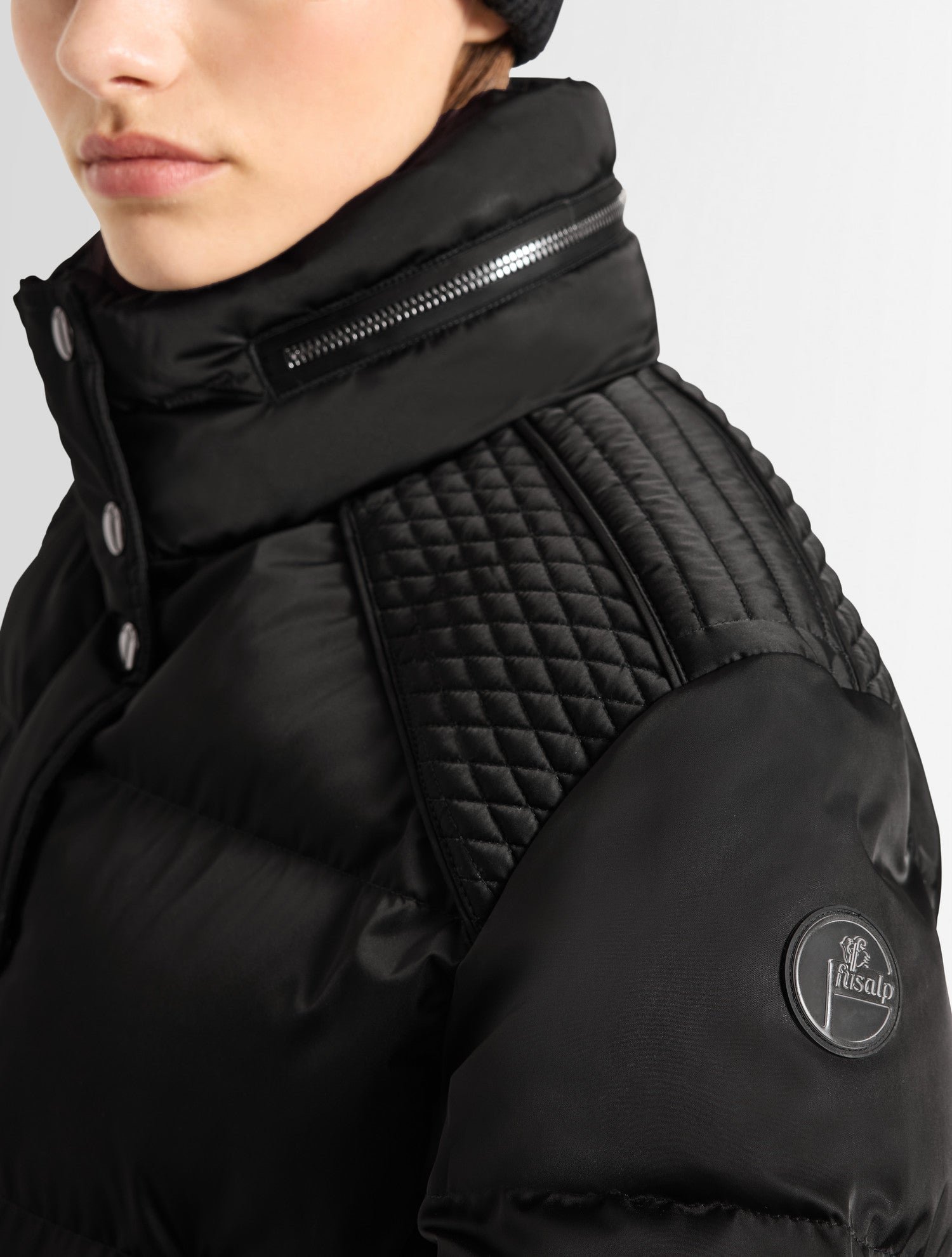 Doudoune tatum col montant coupe ample FUSALP Noir