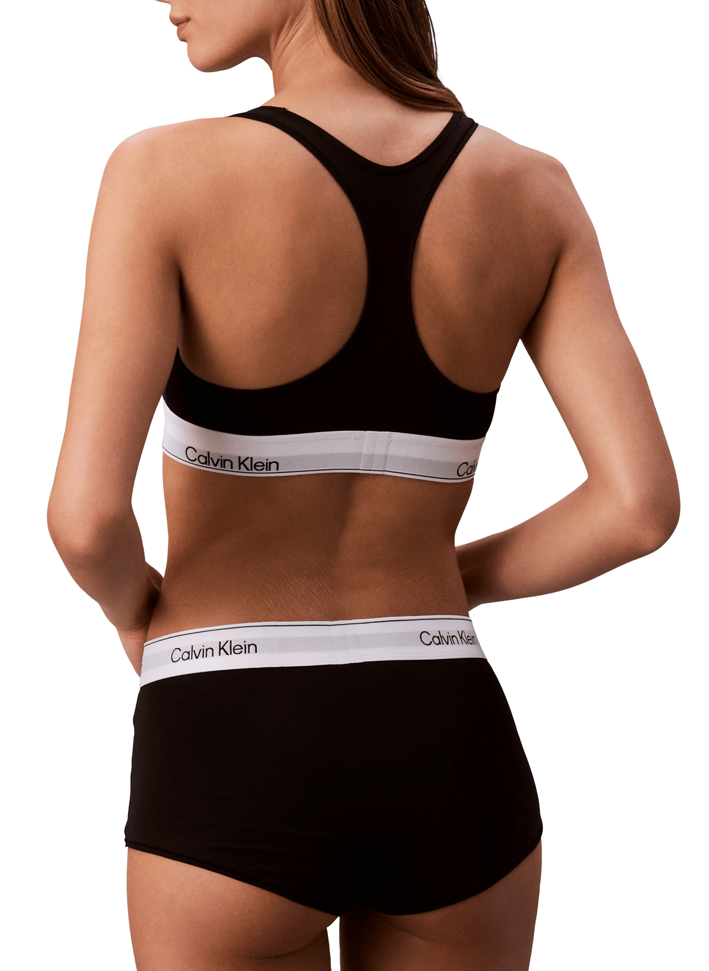 Brassière en coton mélangé CALVIN KLEIN Noir