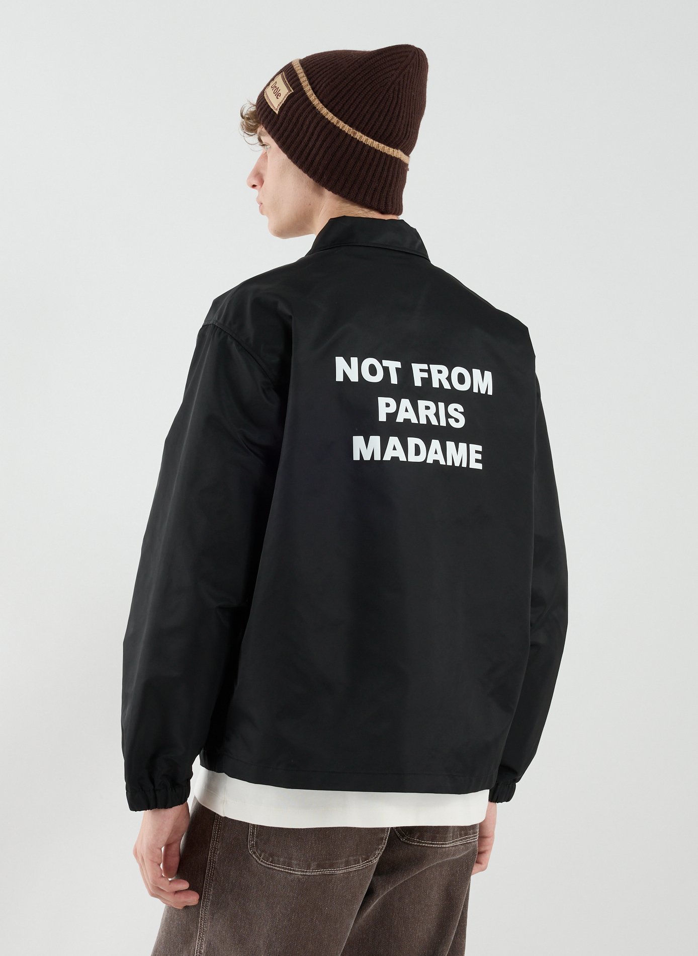 The slogan jacket DROLE DE MONSIEUR Black