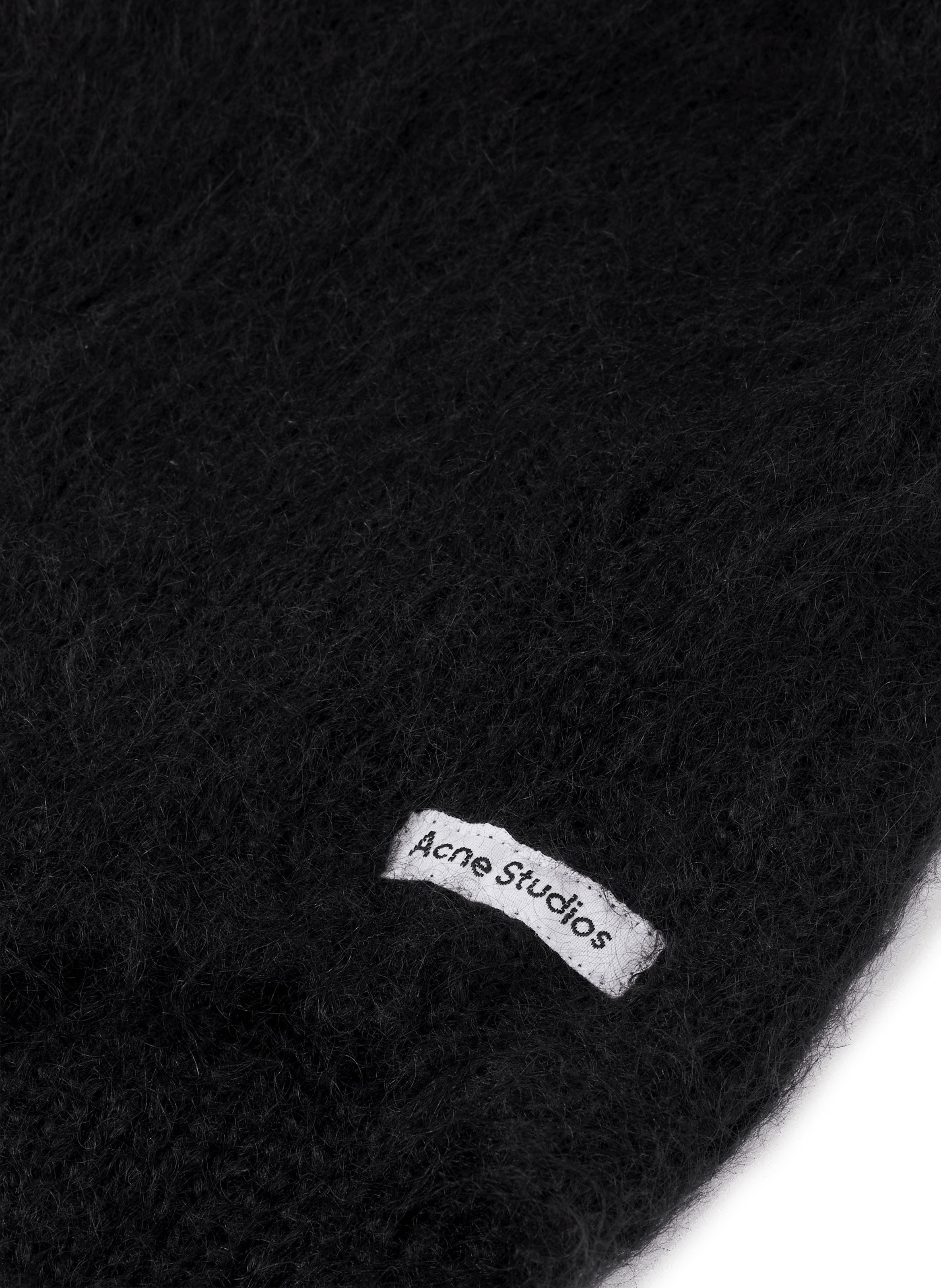 Cagoule en mohair et laine ACNE STUDIOS Noir