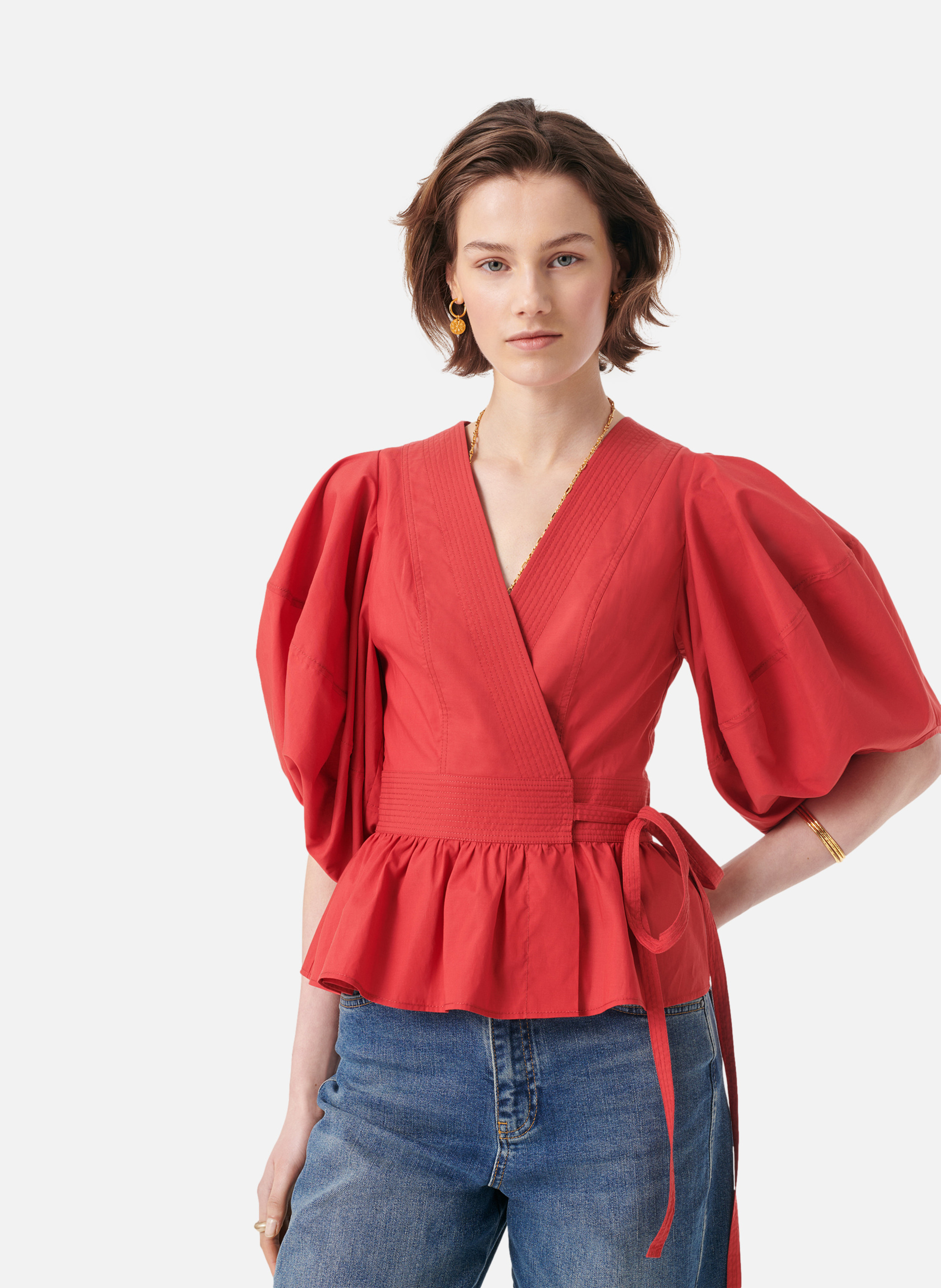 Blouse gunner VANESSA BRUNO Rouge