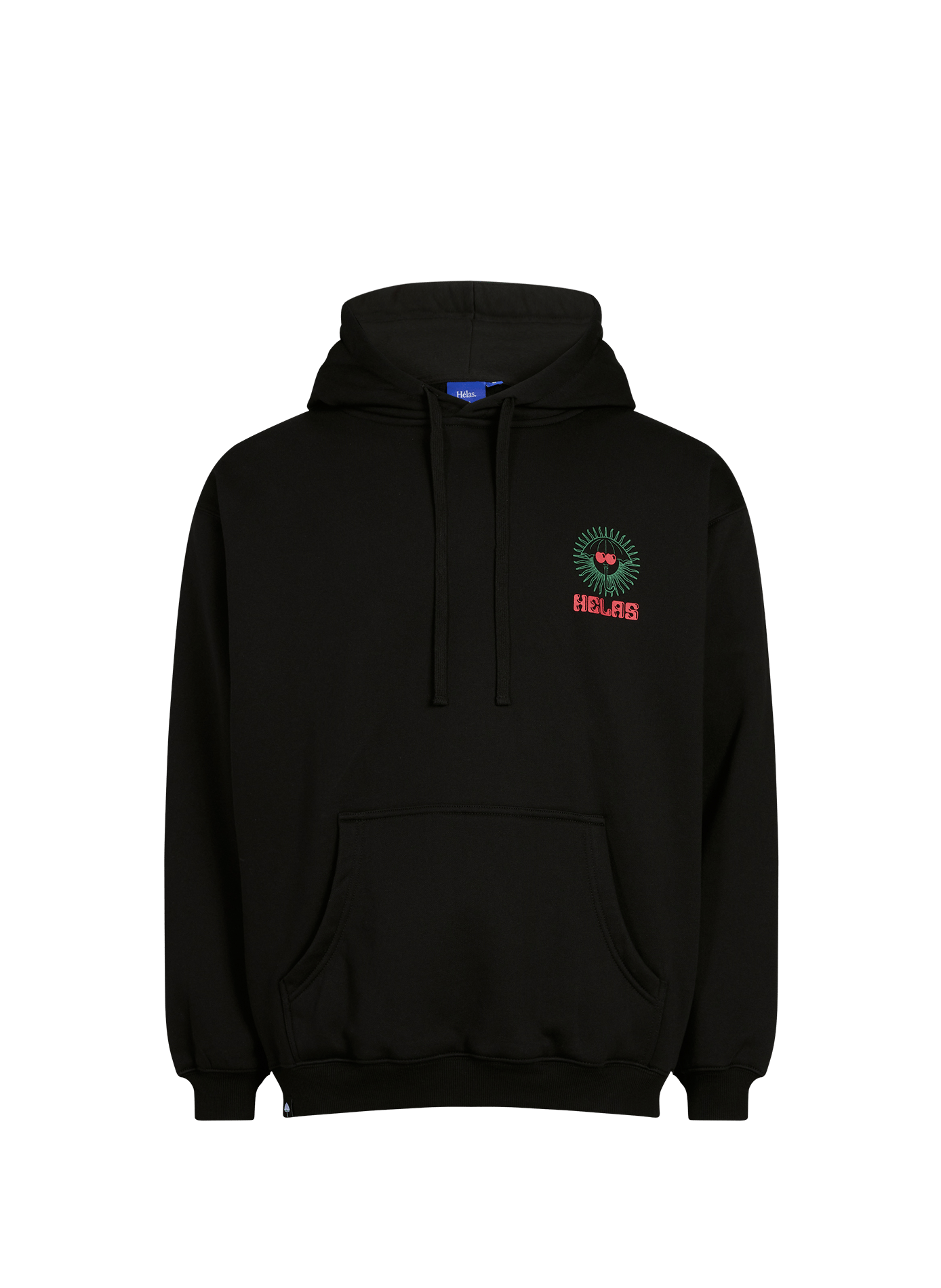 Sweatshirt imprimé en coton mélangé HELAS CAPS Noir