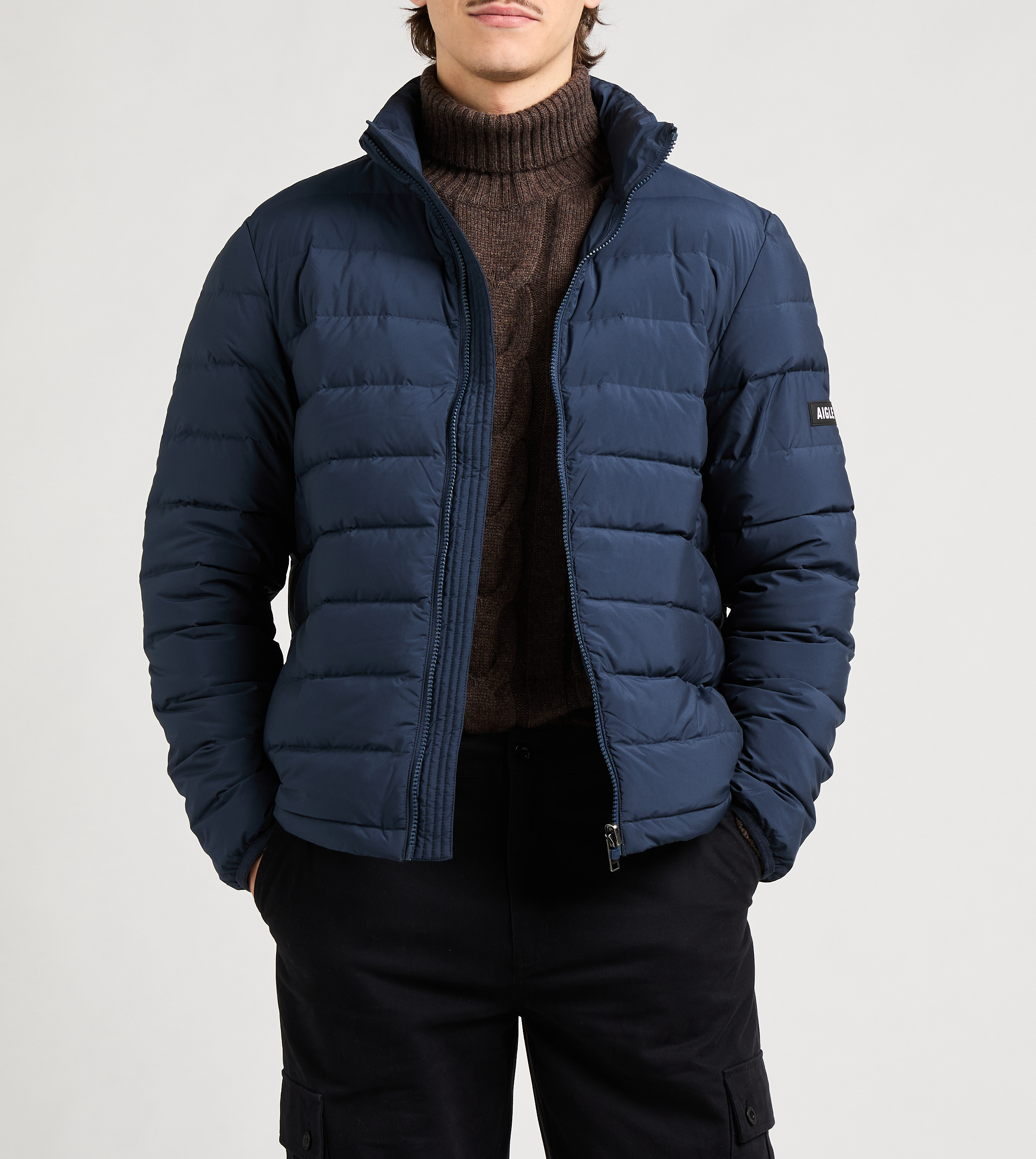 Piumino trapuntato con colletto alto AIGLE Blu