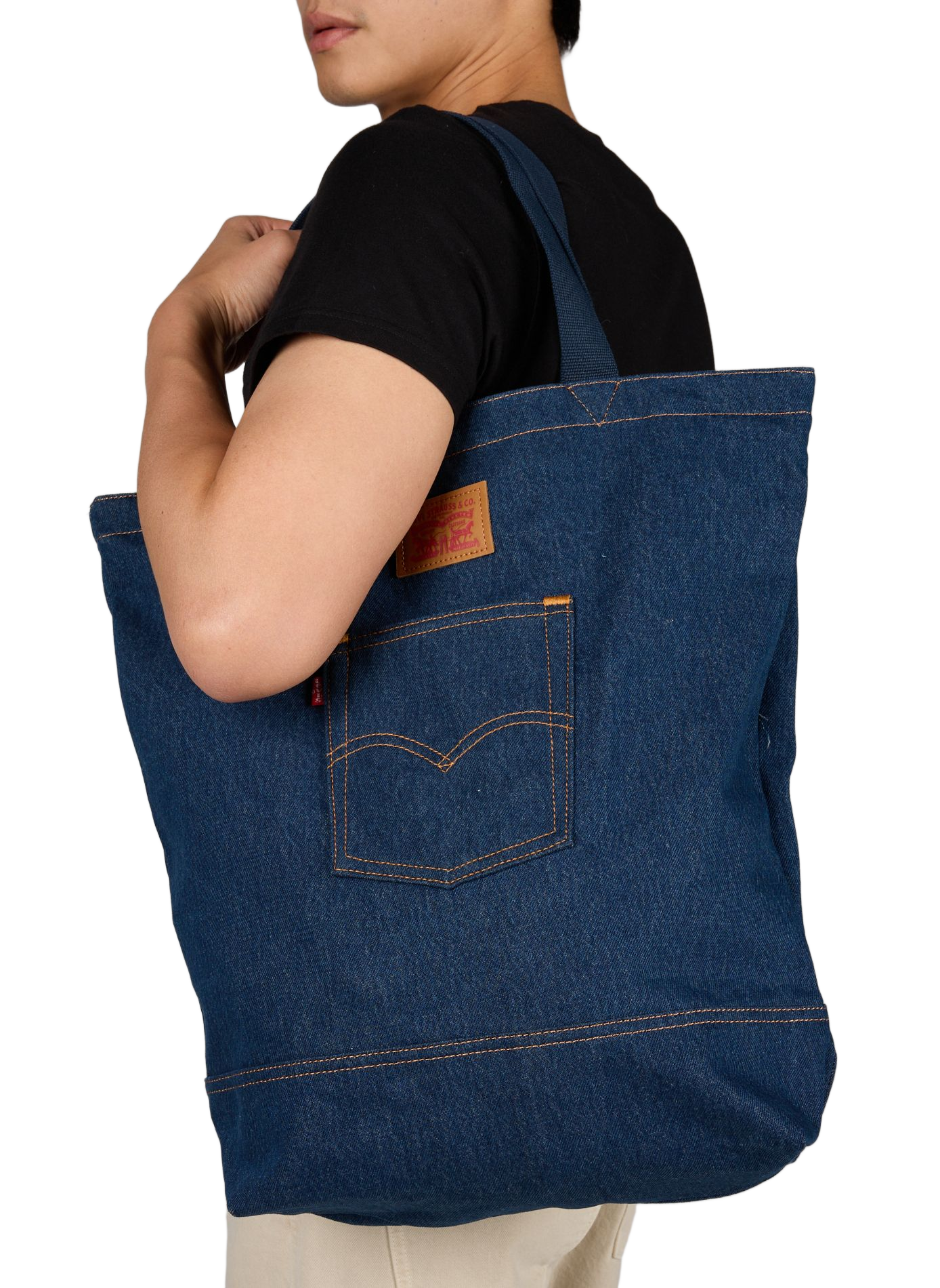 Levi's® back pocket tote handbags 0000 LEVIS ACCESSOIRES Blue