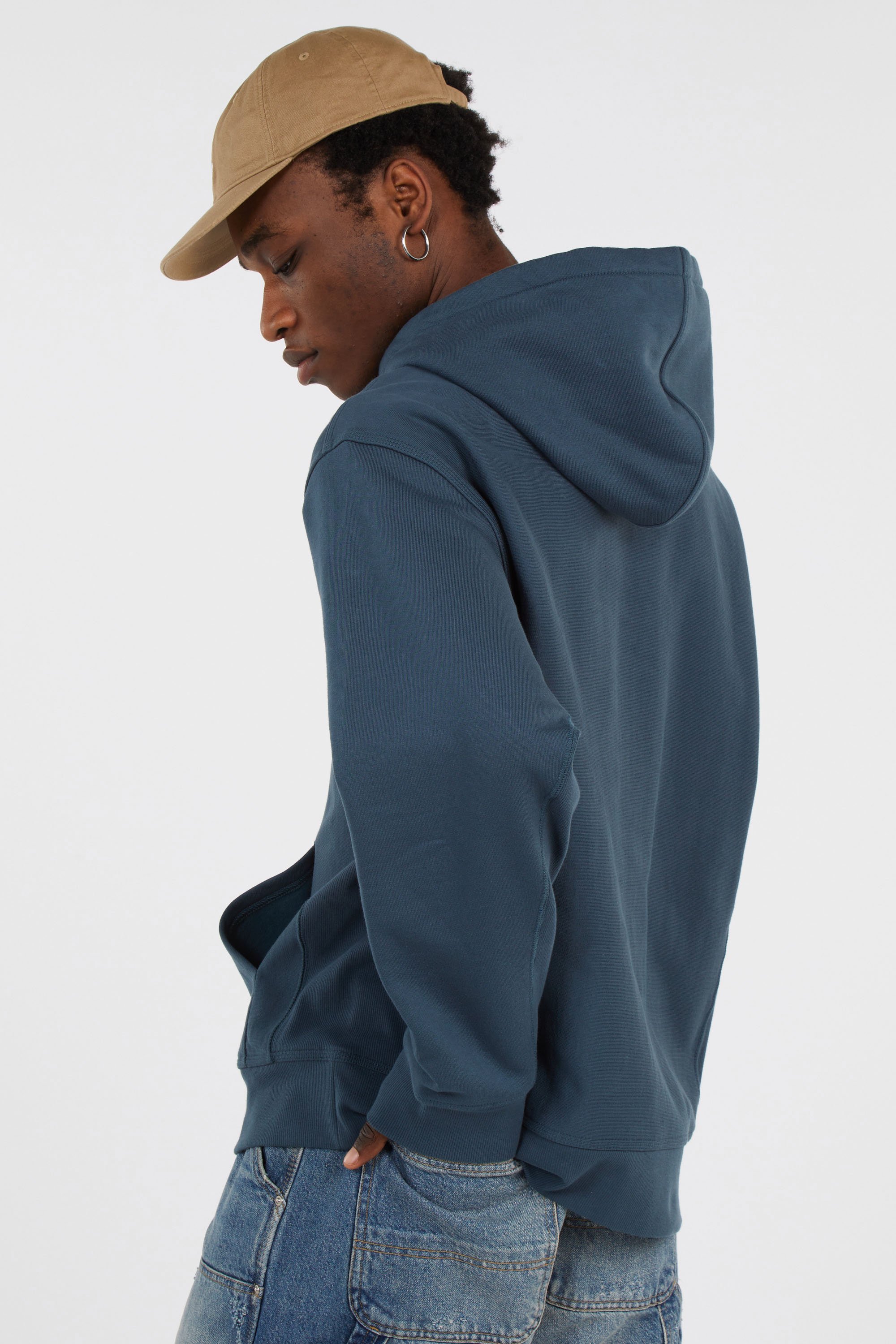 Hoodie american script CARHARTT WIP Bleu