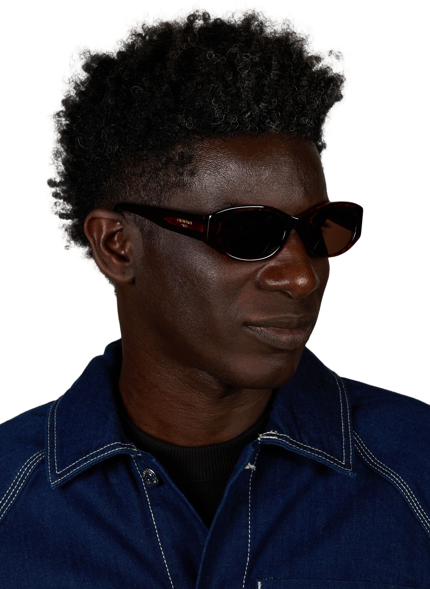 Ovale Sonnenbrille aus Azetat BALENCIAGA Braun
