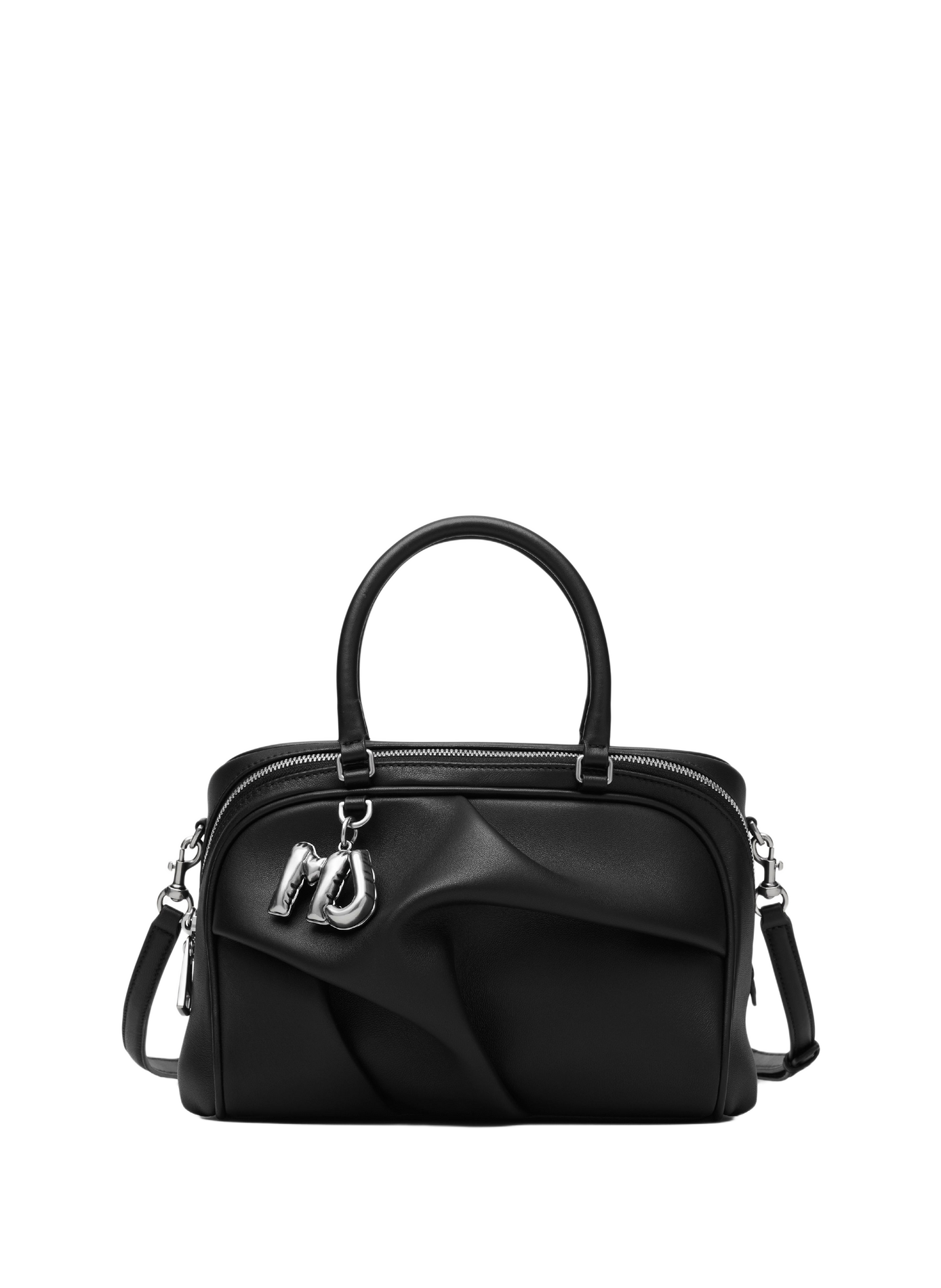 Sac The Small Wave en cuir d'agneau MARC JACOBS Schwarz