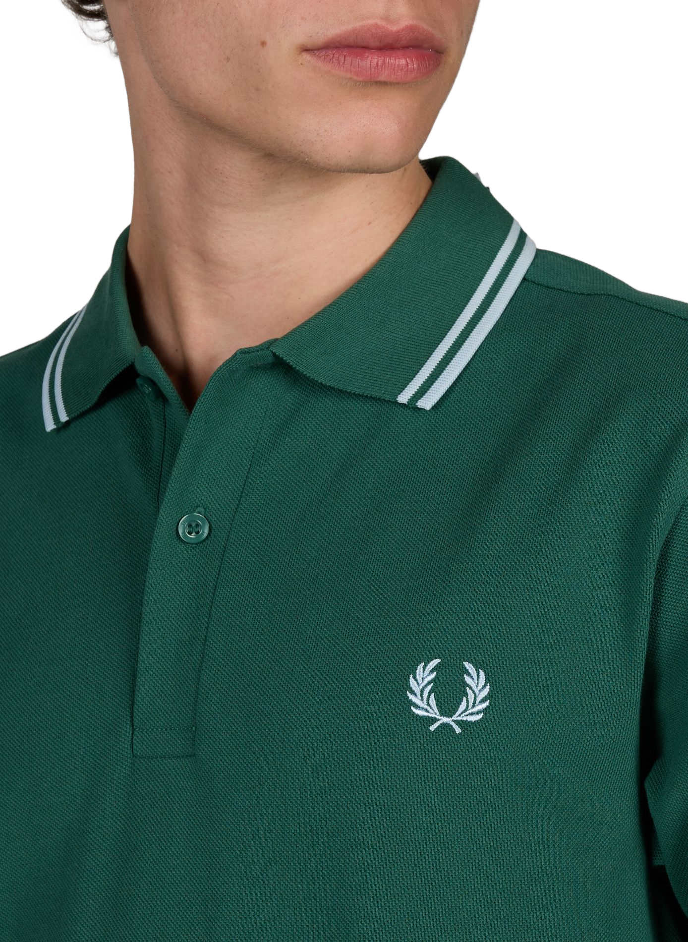 Cotton pique polo shirt FRED PERRY Green