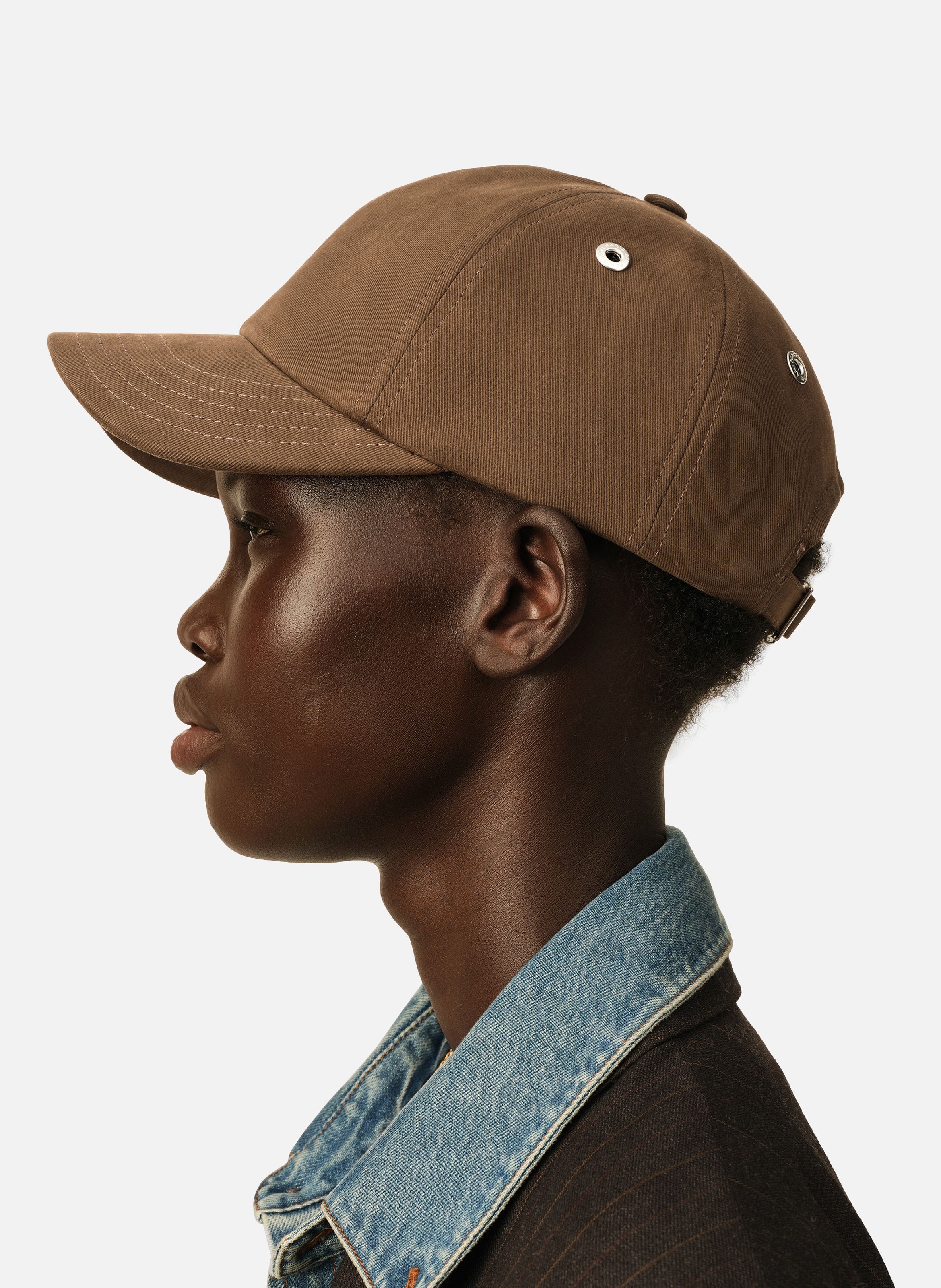 Casquette unisexe en coton ami de coeur AMI PARIS Marron