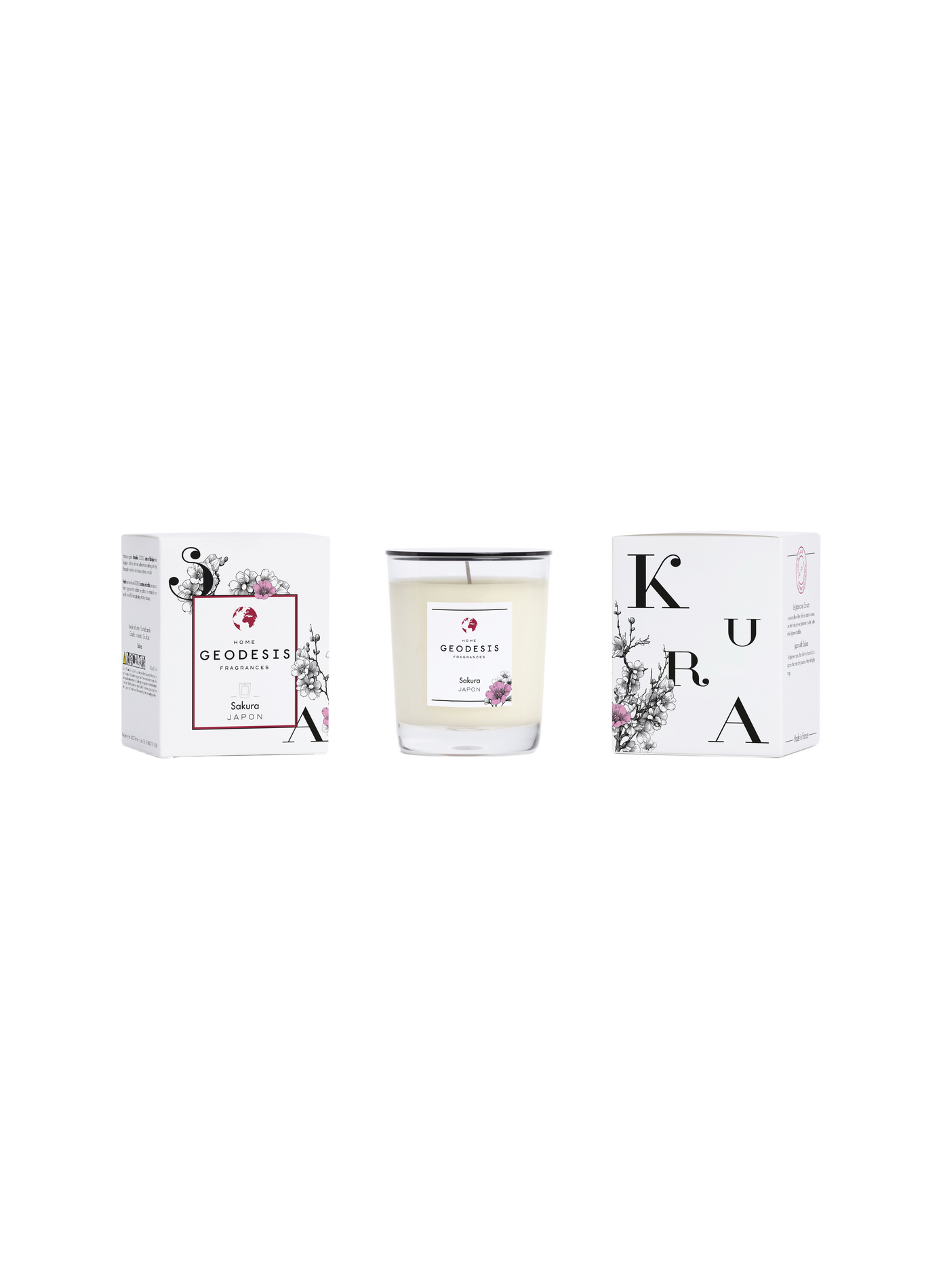 Bougie parfumée 180g Sakura GEODESIS Transparent