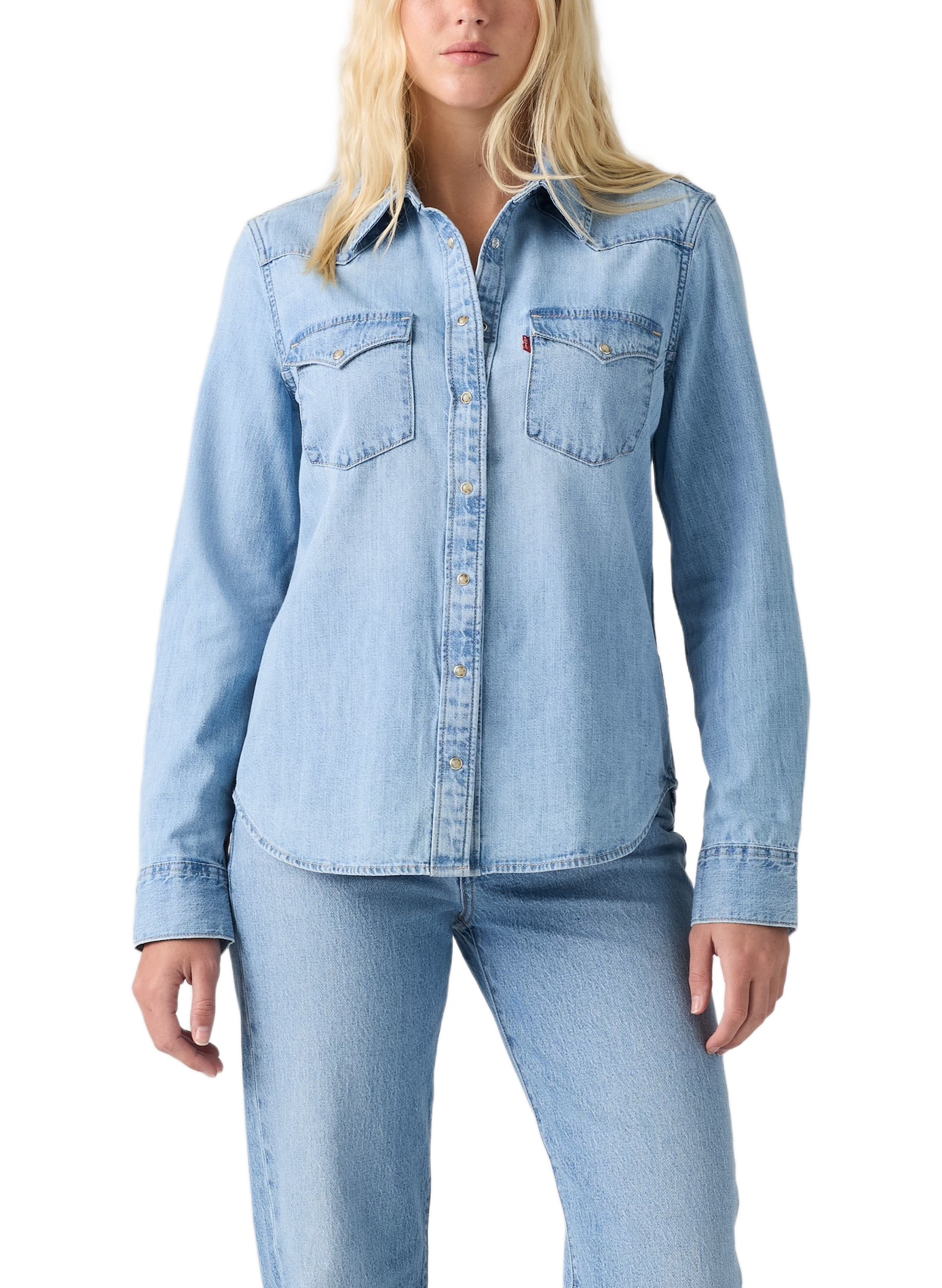 Overhemd Heritage Western van katoenen denim LEVI'S Blauw