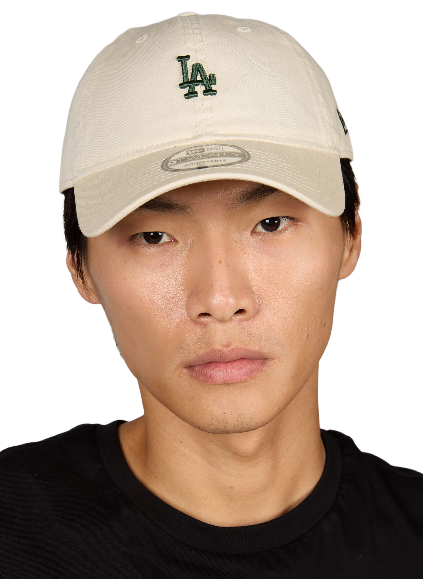 Cotton baseball cap with embroidered logo  NEW ERA Beige