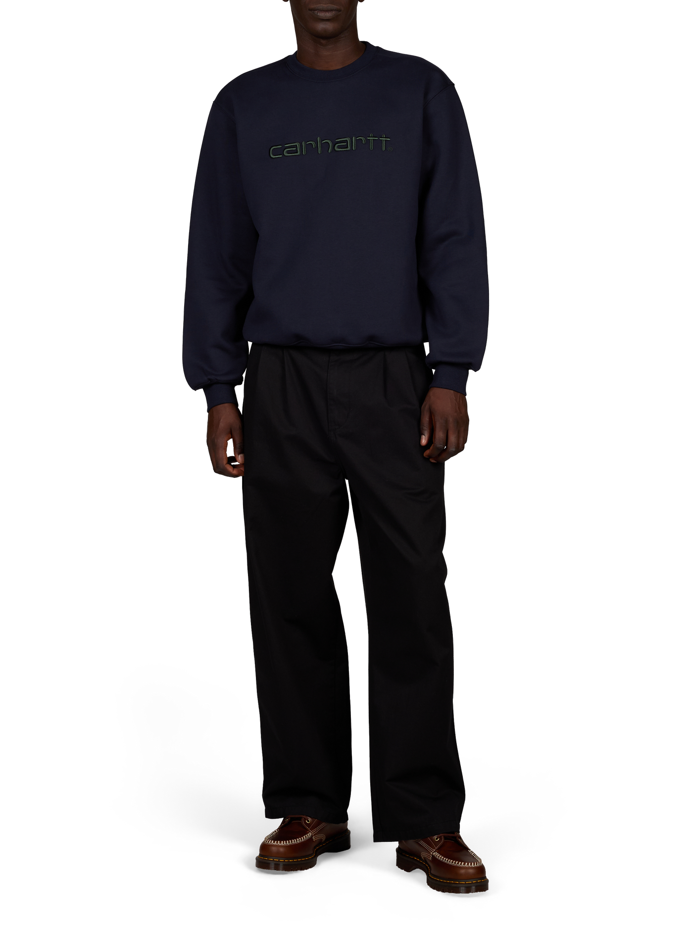 Loose-fitting cotton-blend sweatshirt CARHARTT WIP Blue