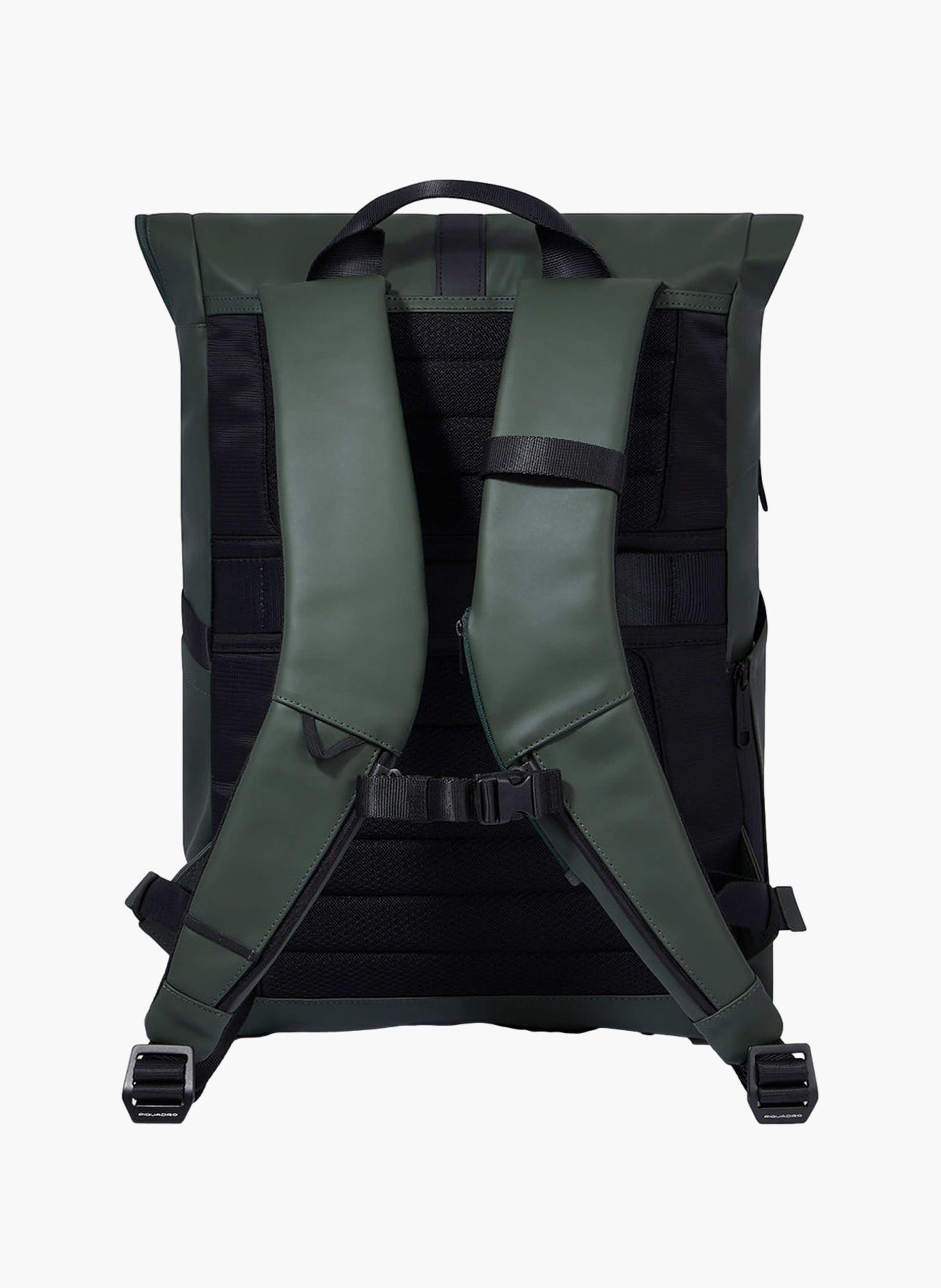 Sac à dos roll-top déperlant pour ordinateur 15,6" PIQUADRO Vert