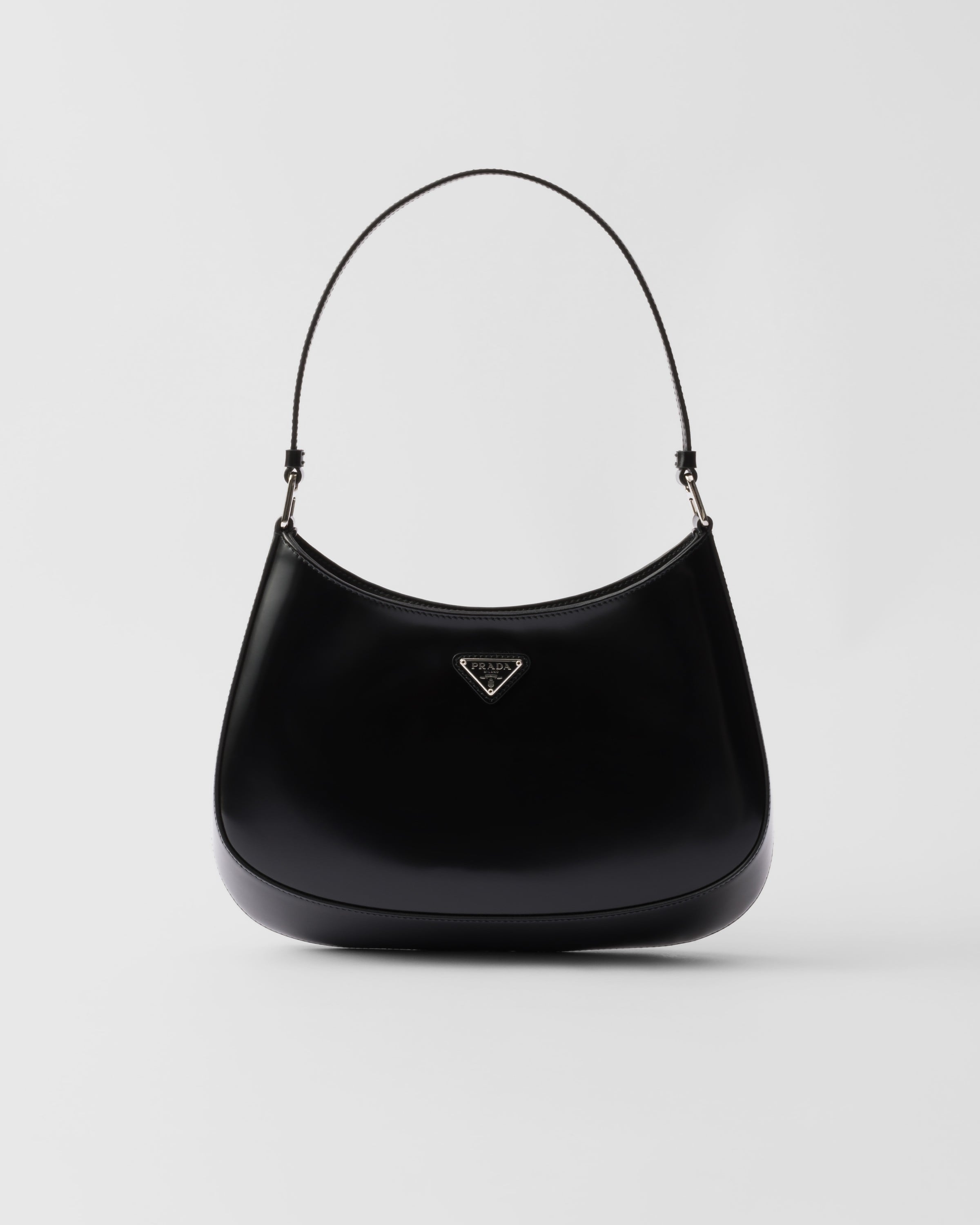 Sac porté épaule prada cleo en cuir brossé PRADA Noir