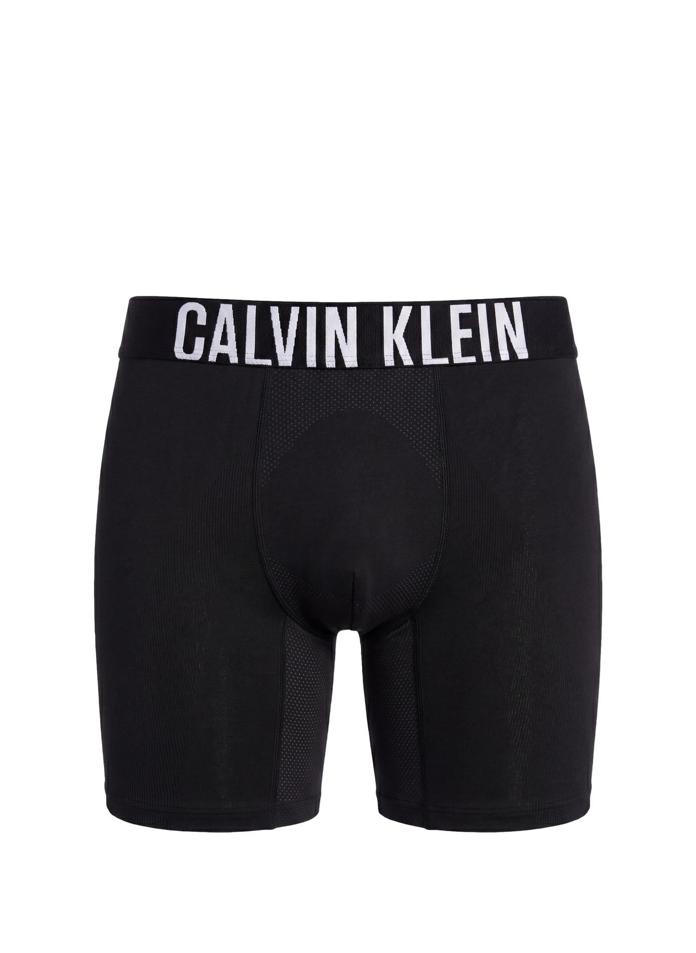 Boxer long élastique uni CALVIN KLEIN Noir