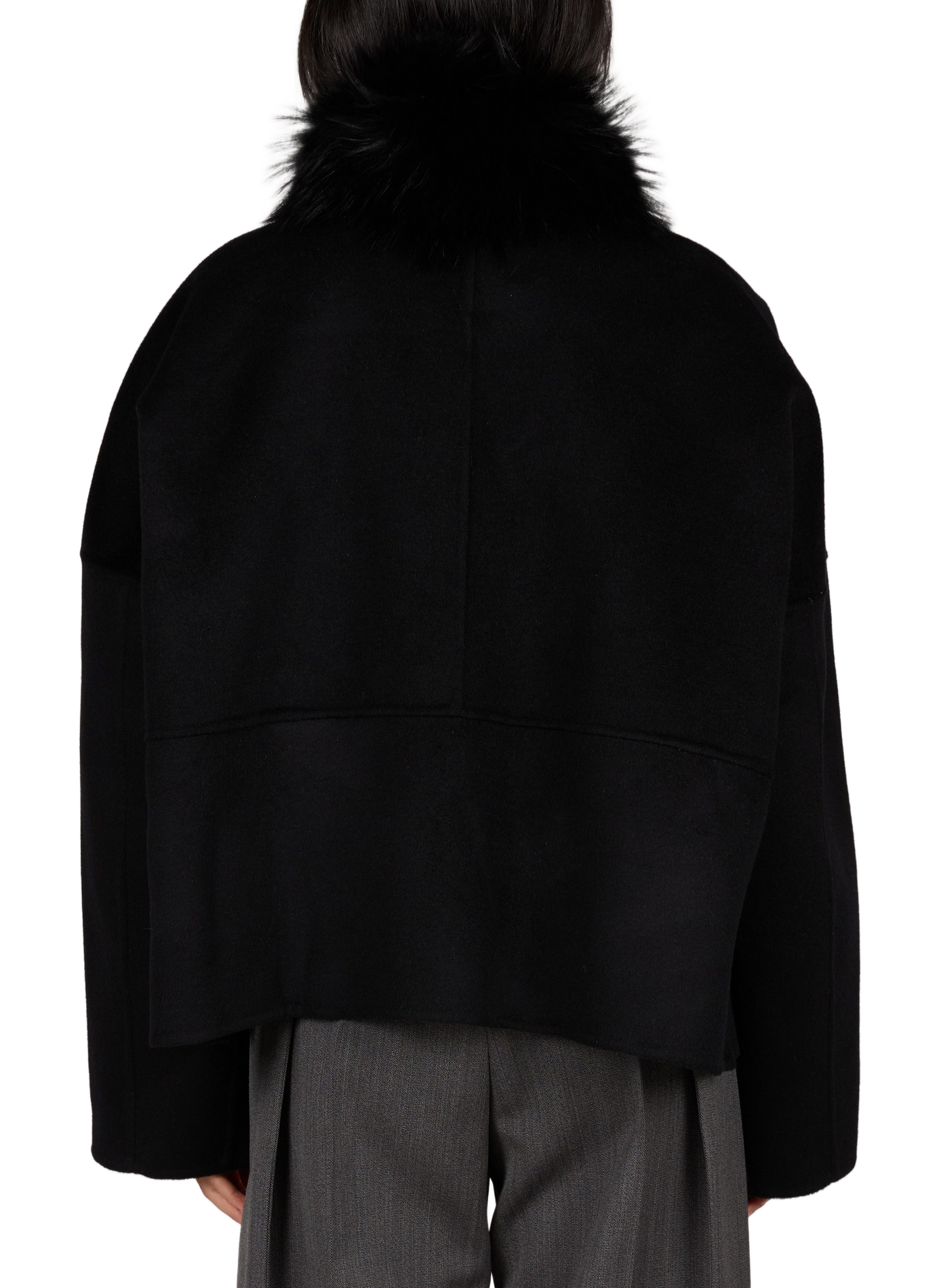 Cléo short coat in a wool blend VIKTORIA CHAN Black