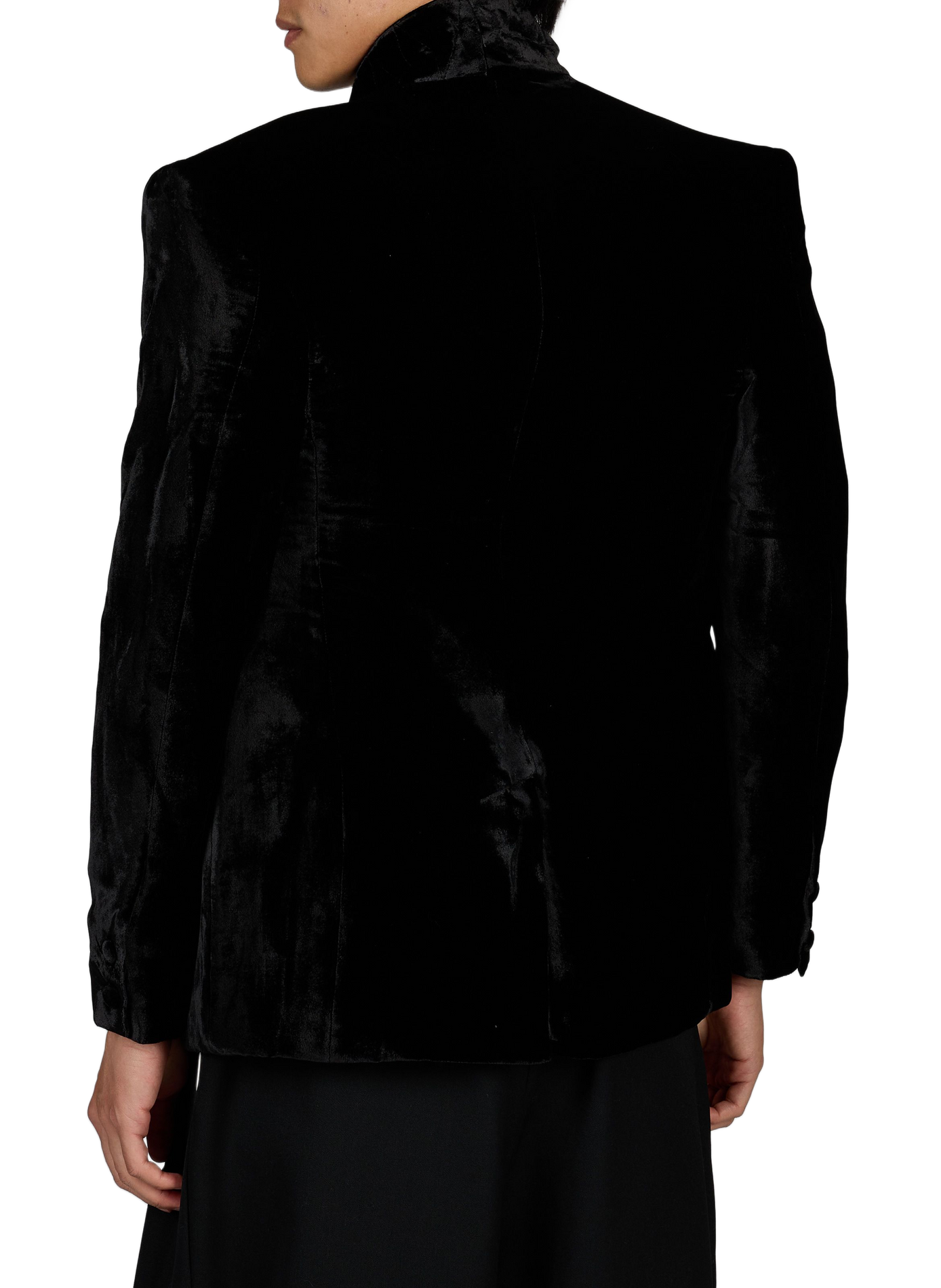 Blazer Nardo ajusté en soie CAMPILLO Noir