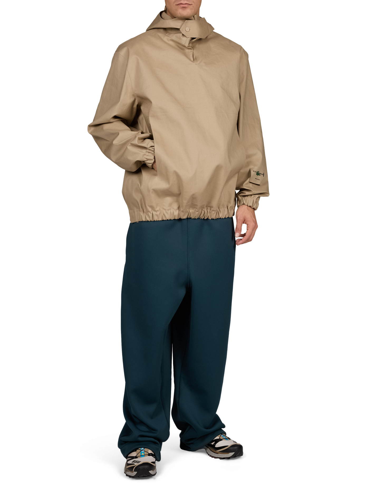 Pull-on cotton jacket LACOSTE Beige