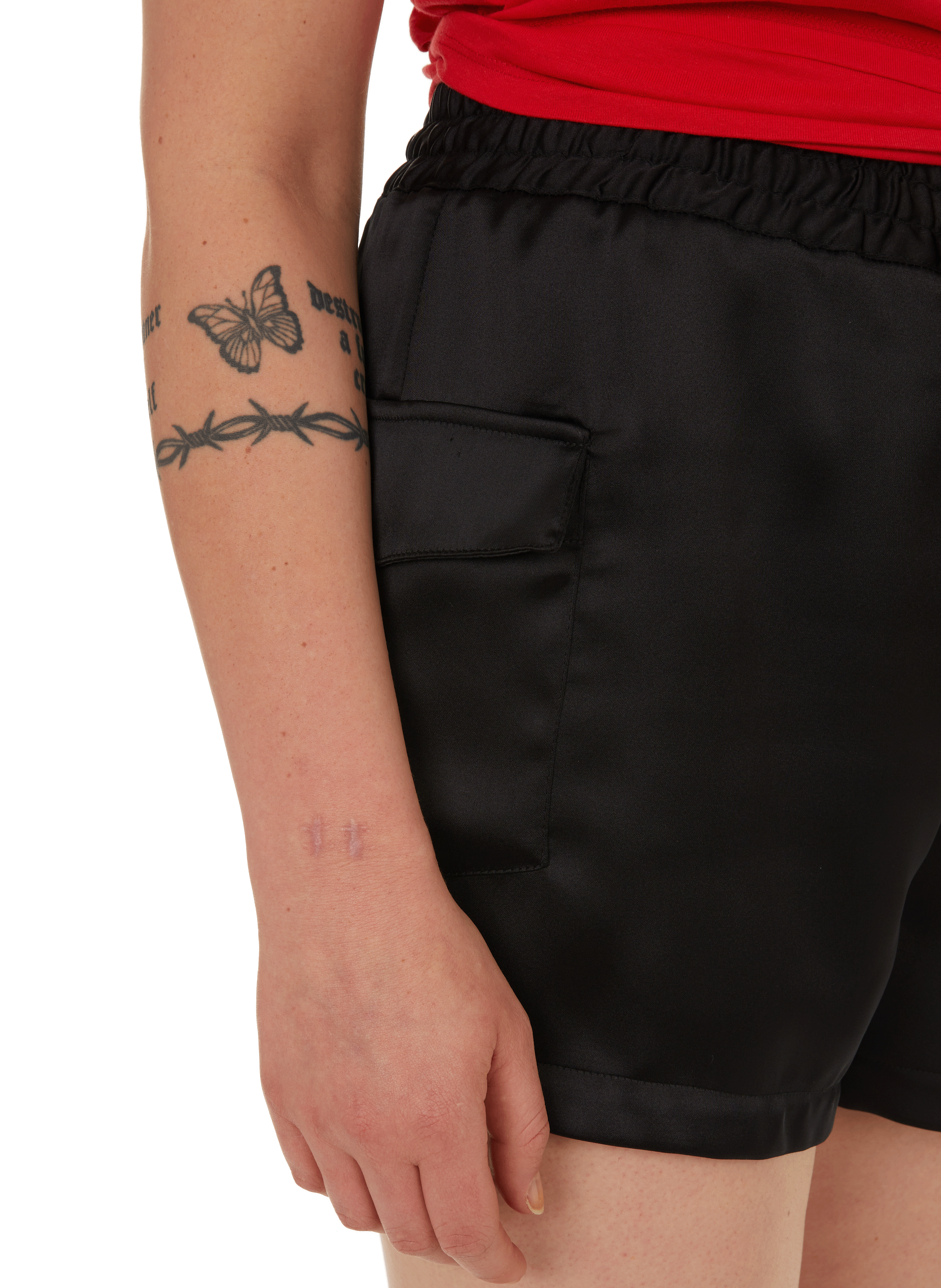 Short satiné  SAISON 1865 Noir