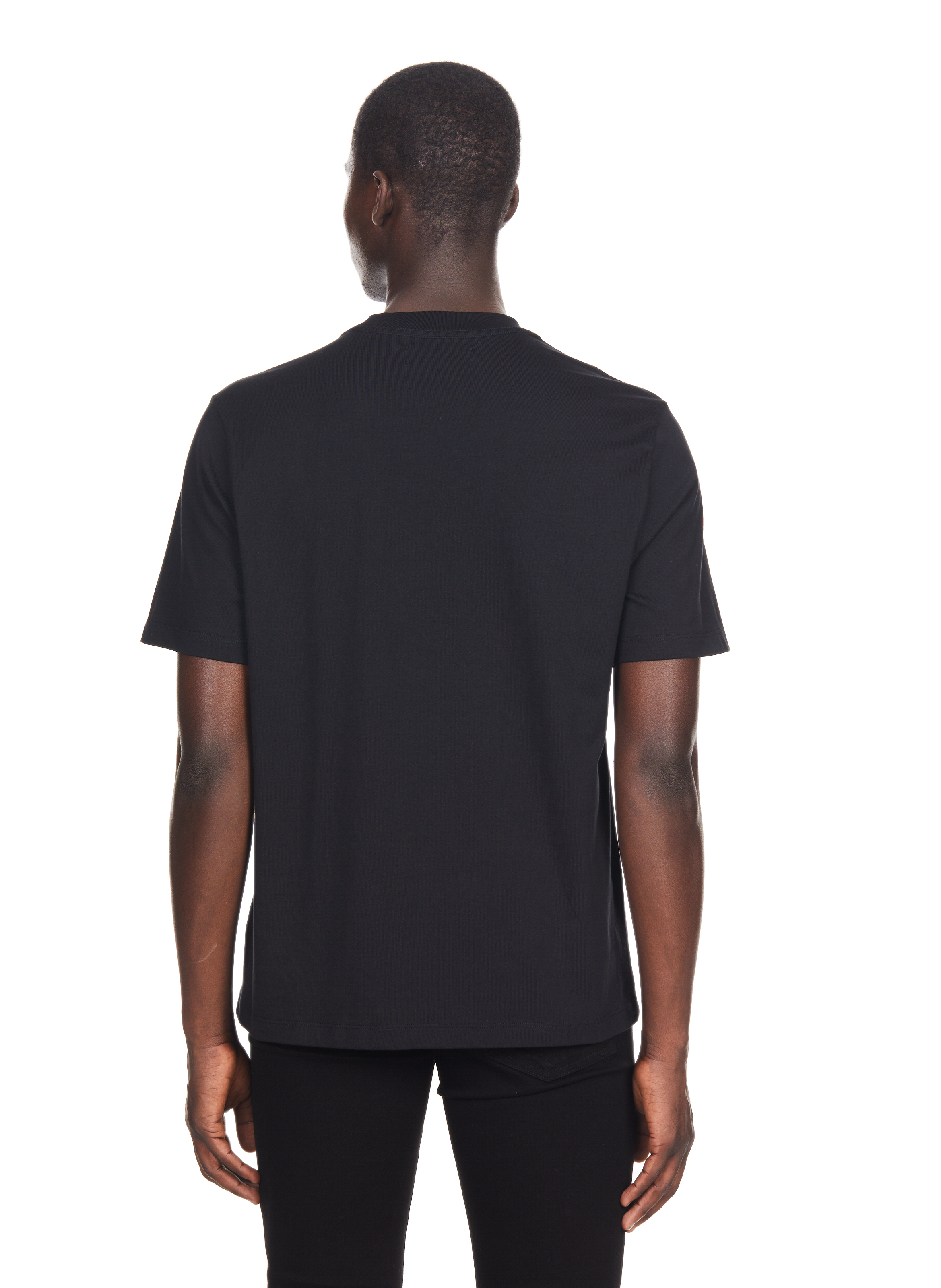 T-shirt avec logo en coton AMIRI Noir