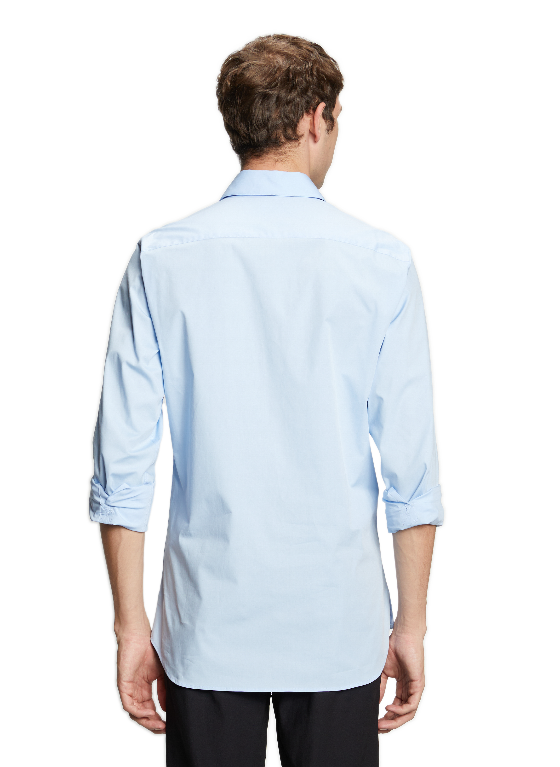 Chemise slim en coton  AU PRINTEMPS PARIS Bleu