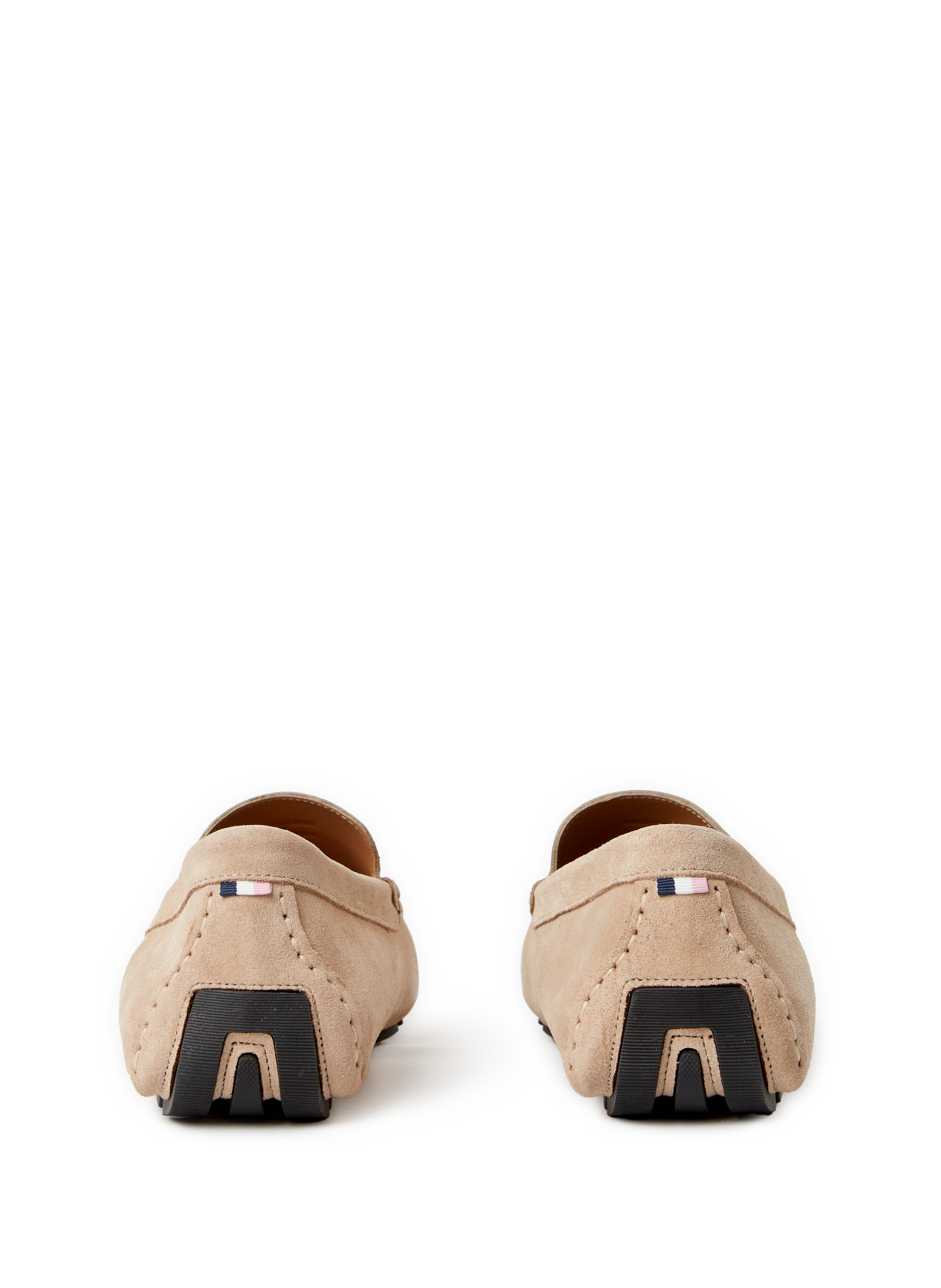 Cowhide leather moccasins EDEN PARK Beige