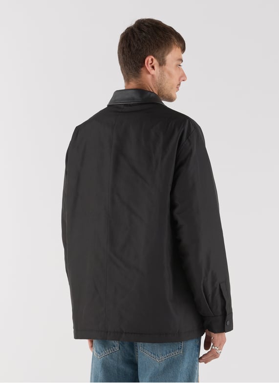 Classic collar Gazed coat | Black by SAISON 1865 Classic collar Gazed coat Black