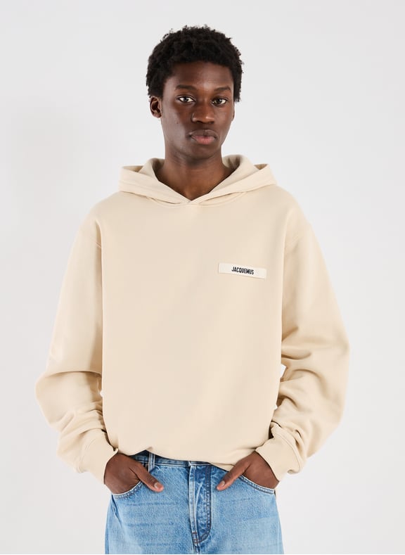 Sweatshirt ample en coton Beige by JACQUEMUS JACQUEMUS Sweatshirt ample en coton Beige