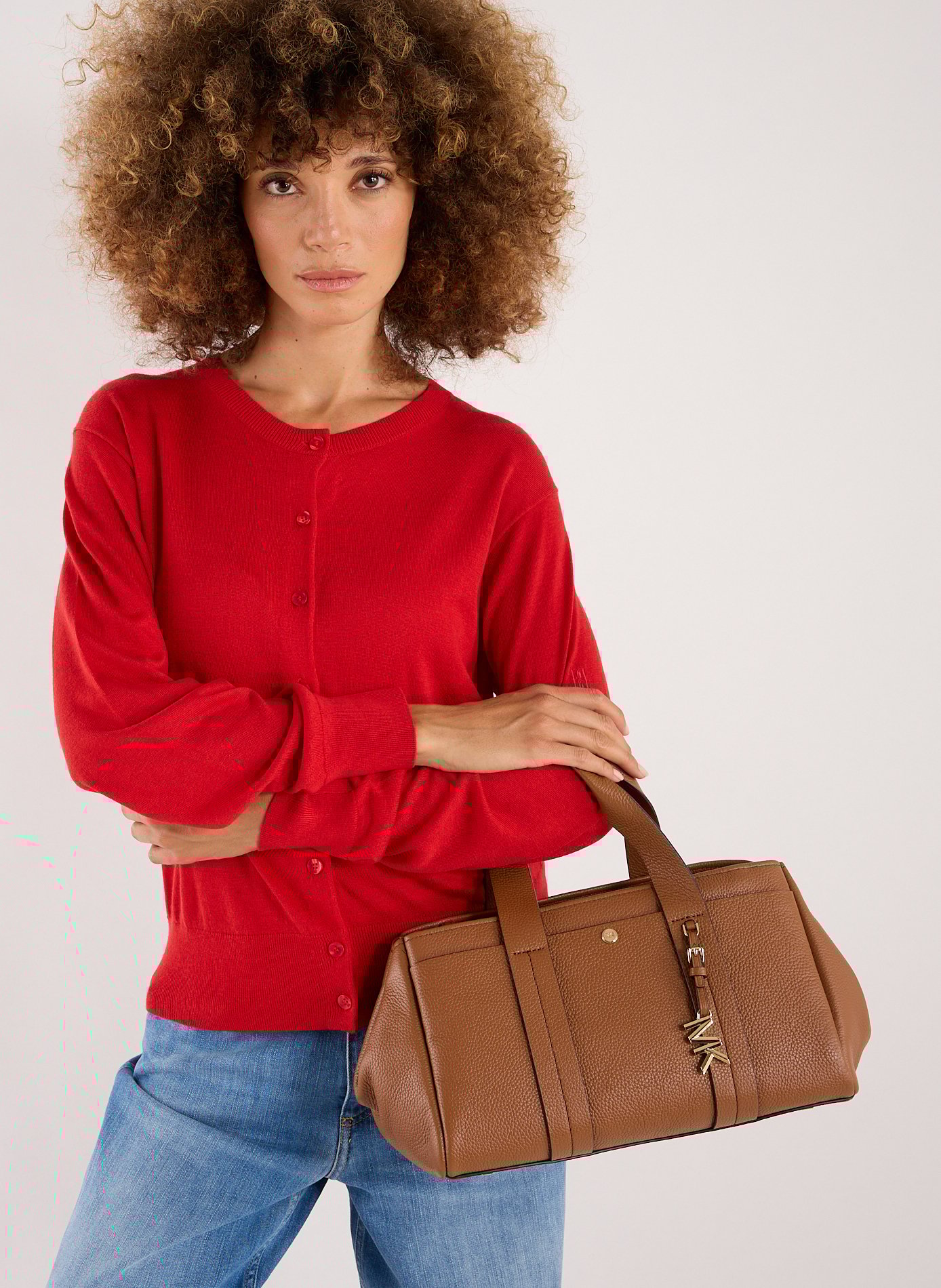 Romee leather handbag MICHAEL KORS Brown